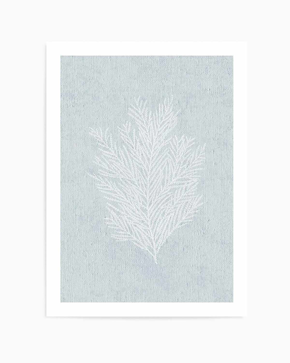 Hamptons Seaside Collection III White Art Print