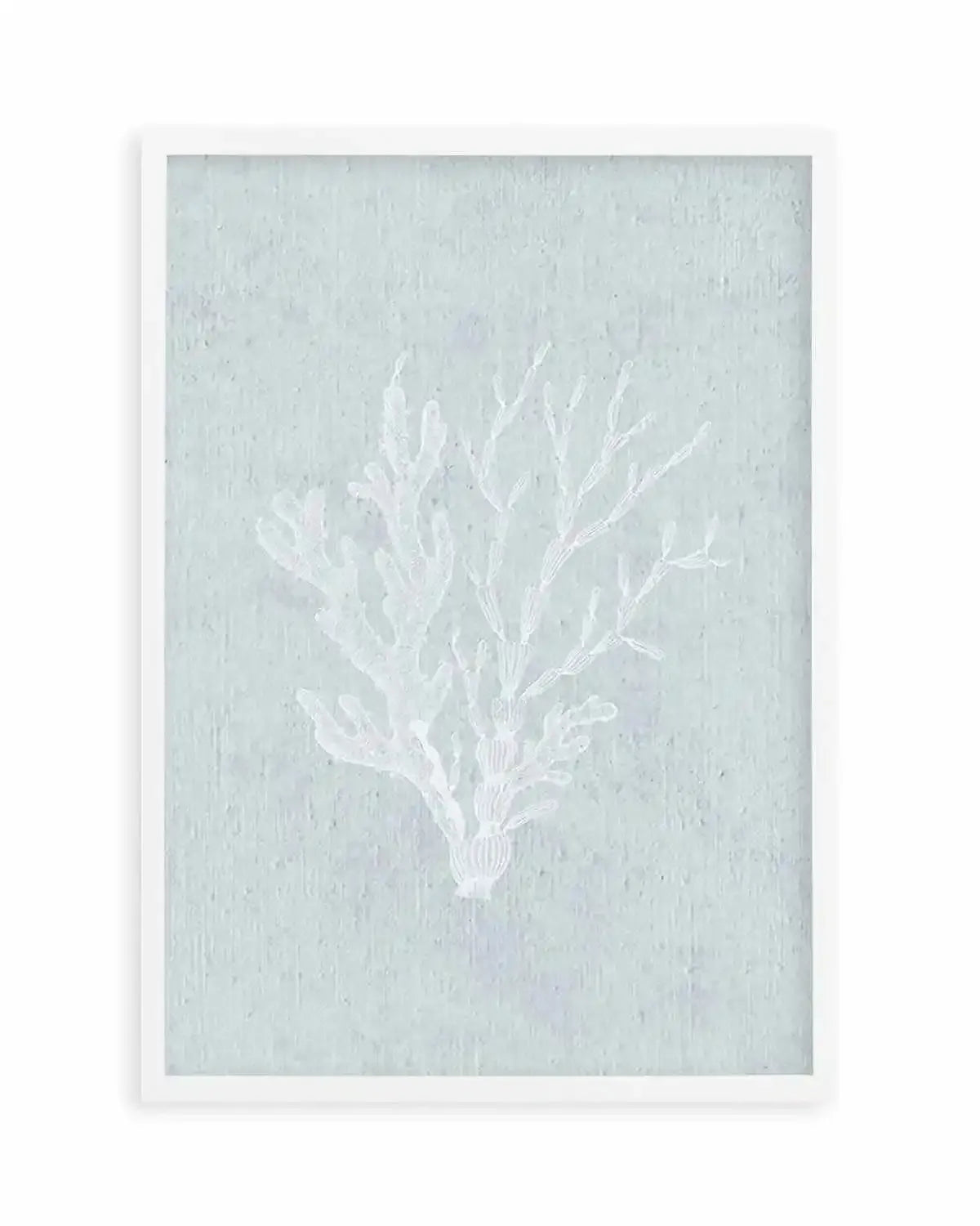 Hamptons Seaside Collection IV White Art Print from Olive et Oriel where you can shop wallpaper and artworks online