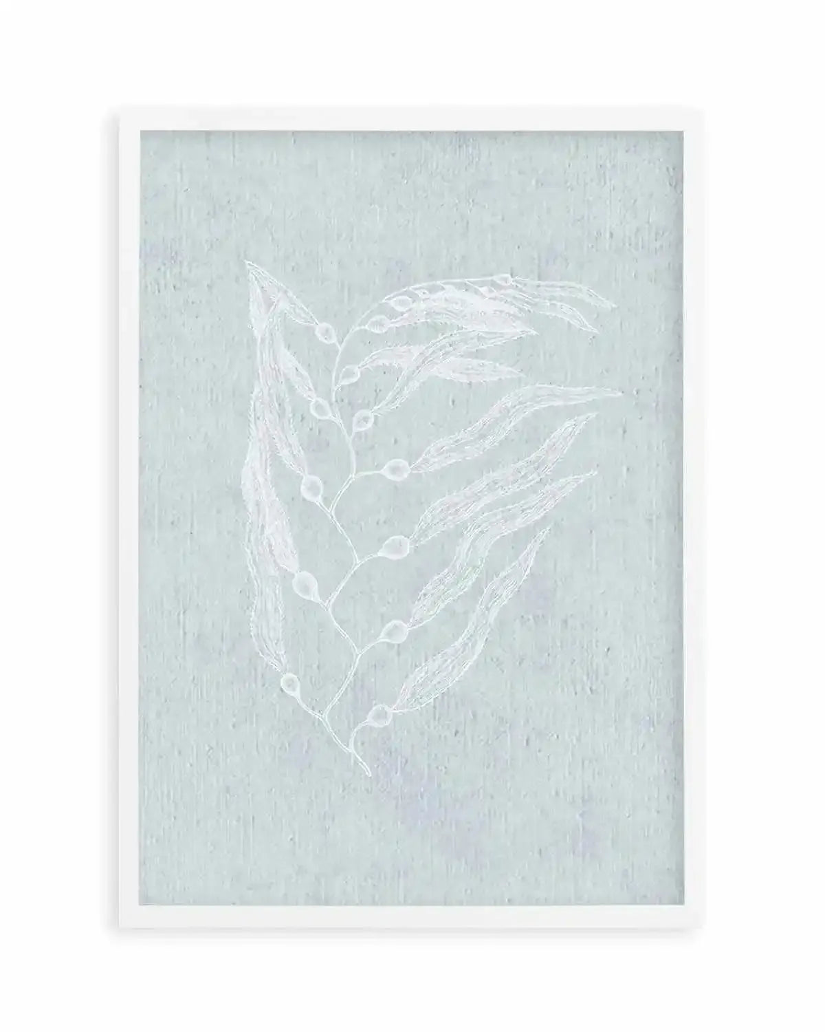 Hamptons Seaside Collection V White Art Print from Olive et Oriel where you can shop wallpaper and artworks online