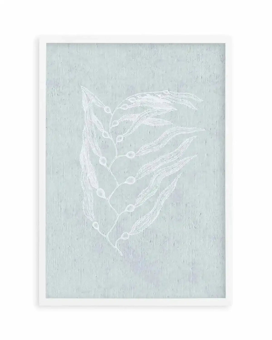 Hamptons Seaside Collection V White Art Print blue coastal art print