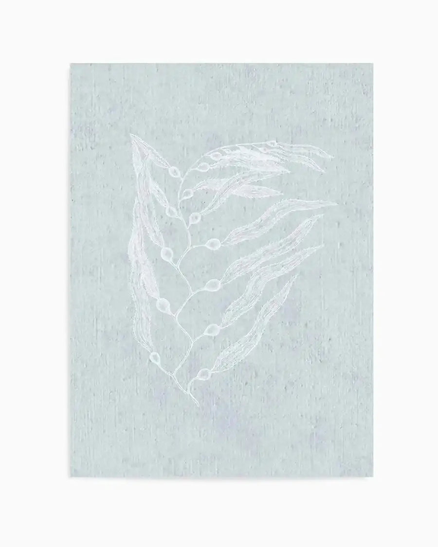 Hamptons Seaside Collection V White Art Print blue coastal art print