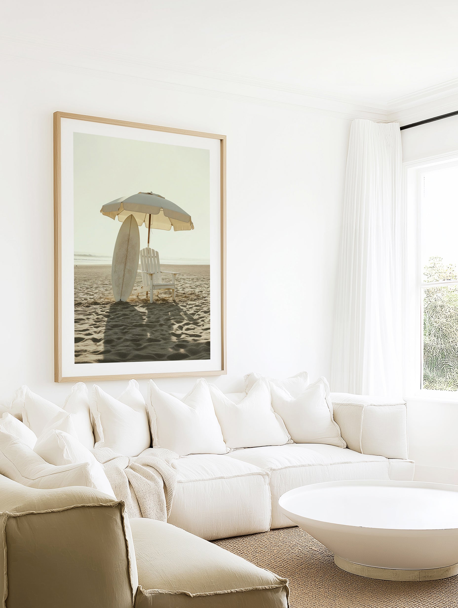 Hamptons Surf Club | Art Print from Olive et Oriel where you can shop wallpaper and artworks online