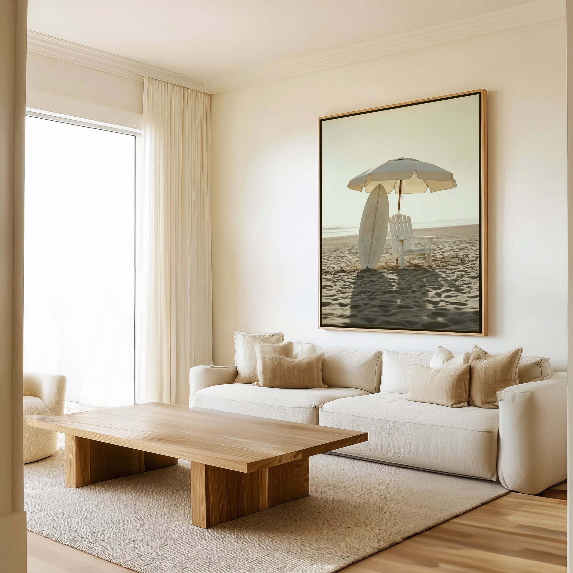 Hamptons Surf Club | Framed Canvas Art Print from Olive et Oriel where you can shop wallpaper and artworks online