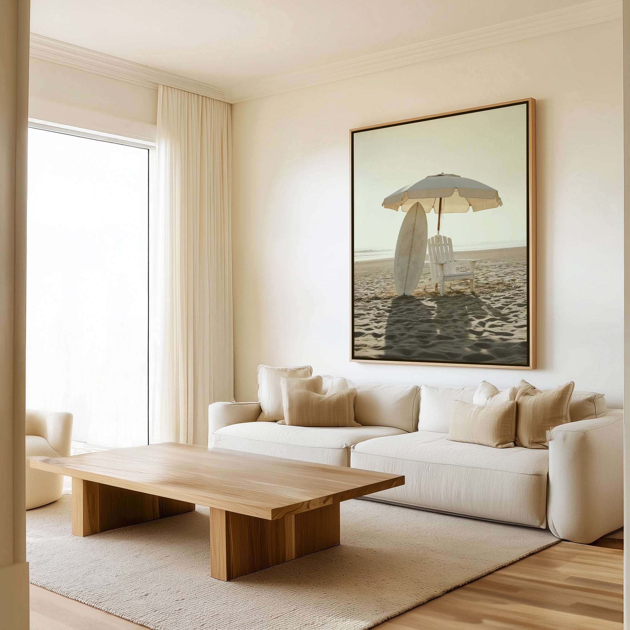 Hamptons Surf Club | Framed Canvas Art Print from Olive et Oriel where you can shop wallpaper and artworks online