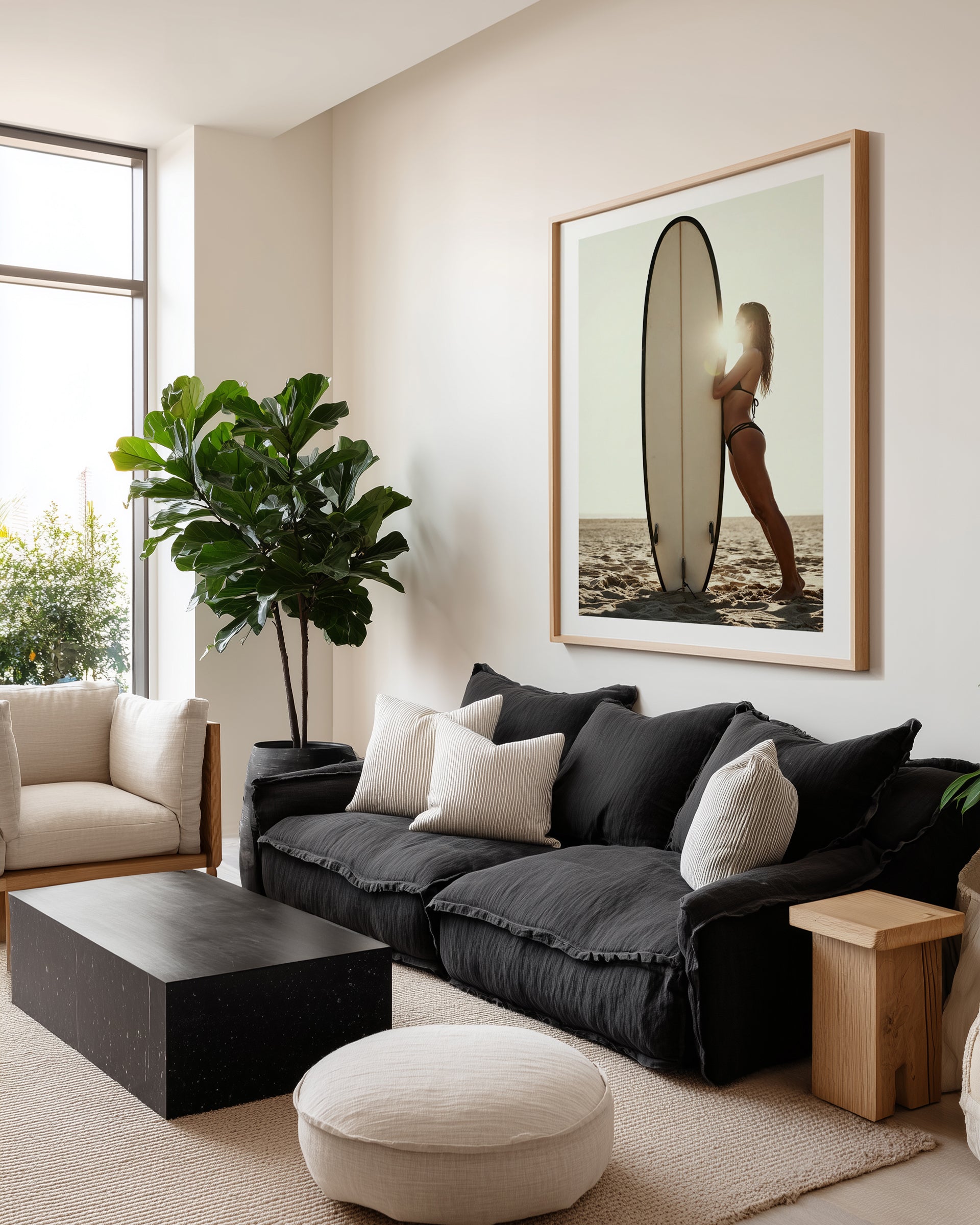 Hamptons Surf Club II | Art Print from Olive et Oriel where you can shop wallpaper and artworks online