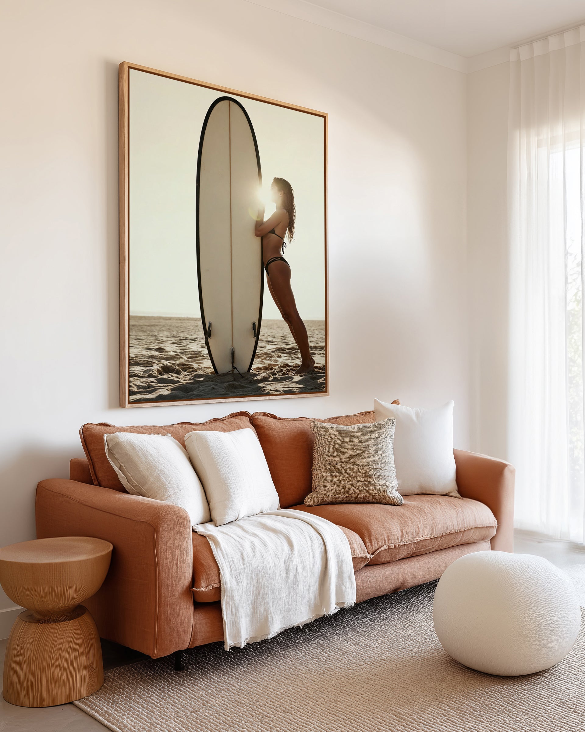 Hamptons Surf Club II | Framed Canvas Art Print from Olive et Oriel where you can shop wallpaper and artworks online