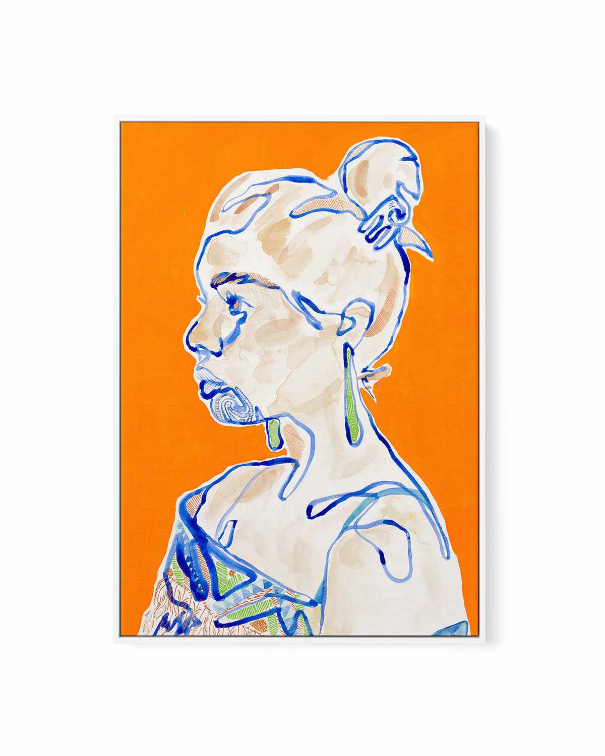 Hana by Maku Fenaroli | Framed Canvas Art Print