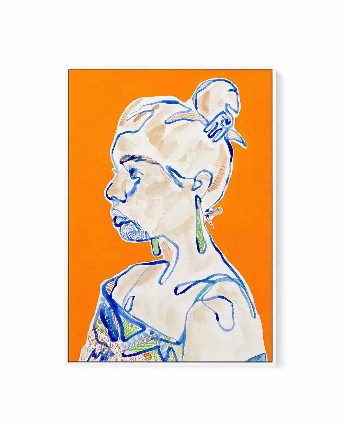 Hana by Maku Fenaroli | Framed Canvas Art Print from Olive et Oriel where you can shop wallpaper and artworks online