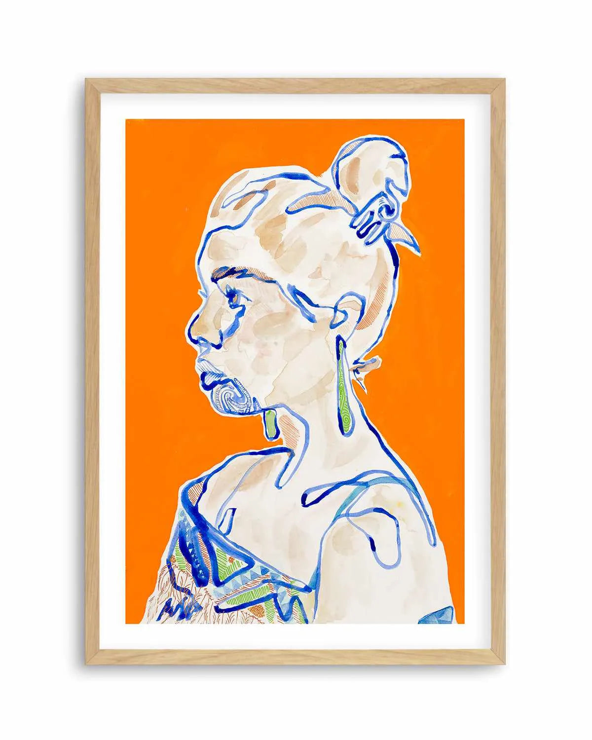 Hana by Maku Fenaroli | Art Print from Olive et Oriel where you can shop wallpaper and artworks online
