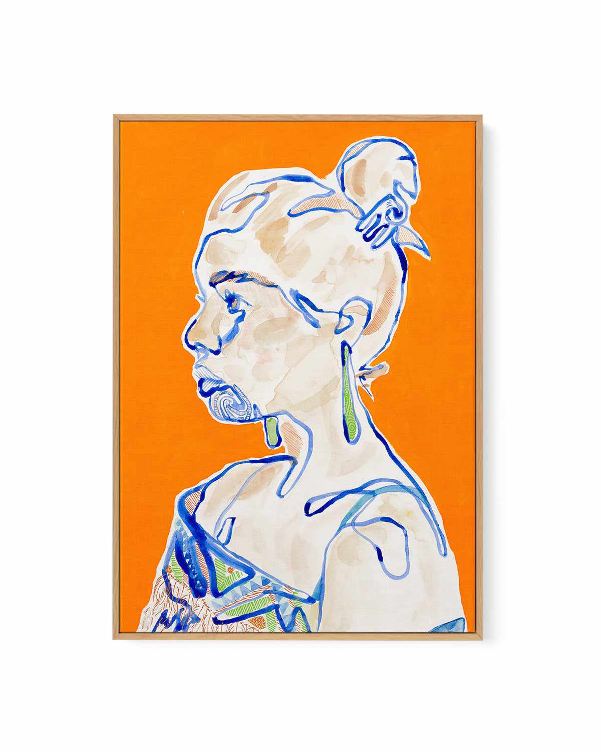 Hana by Maku Fenaroli | Framed Canvas Art Print