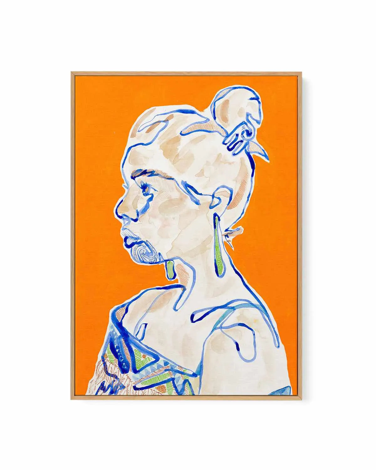Hana by Maku Fenaroli | Framed Canvas Art Print from Olive et Oriel where you can shop wallpaper and artworks online