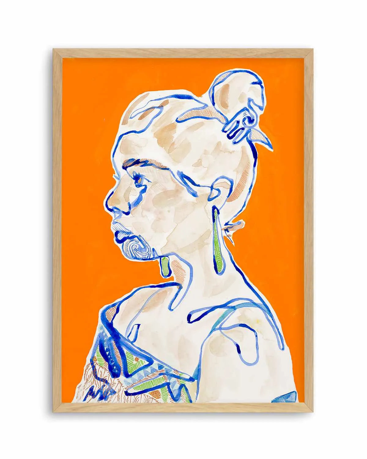 Hana by Maku Fenaroli | Art Print from Olive et Oriel where you can shop wallpaper and artworks online