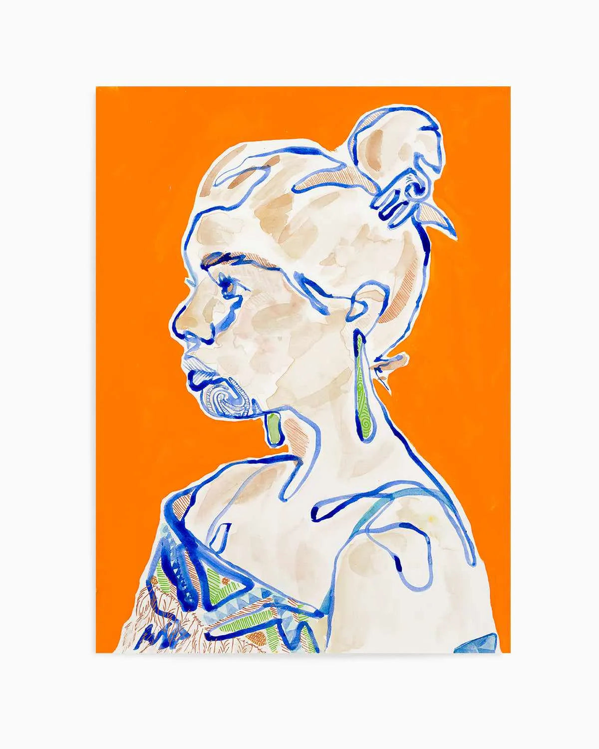 Hana by Maku Fenaroli | Art Print from Olive et Oriel where you can shop wallpaper and artworks online