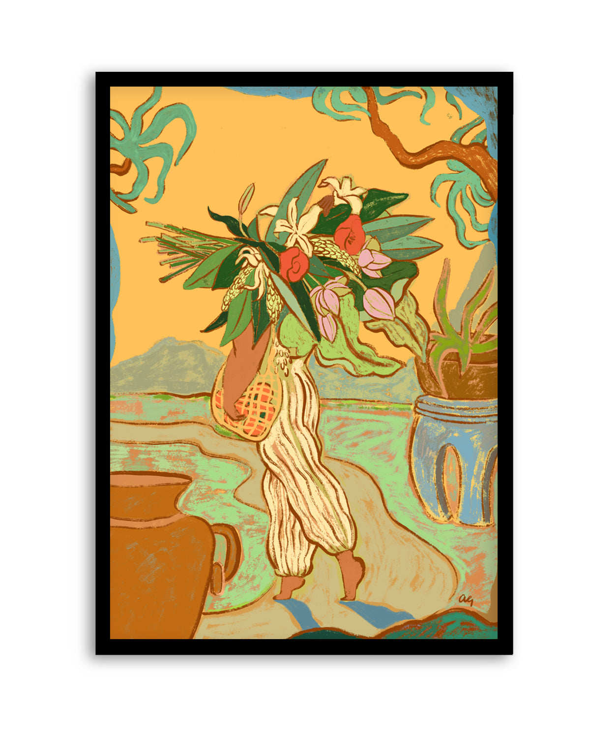 Hands Are Full by Arty Guava | Art Print