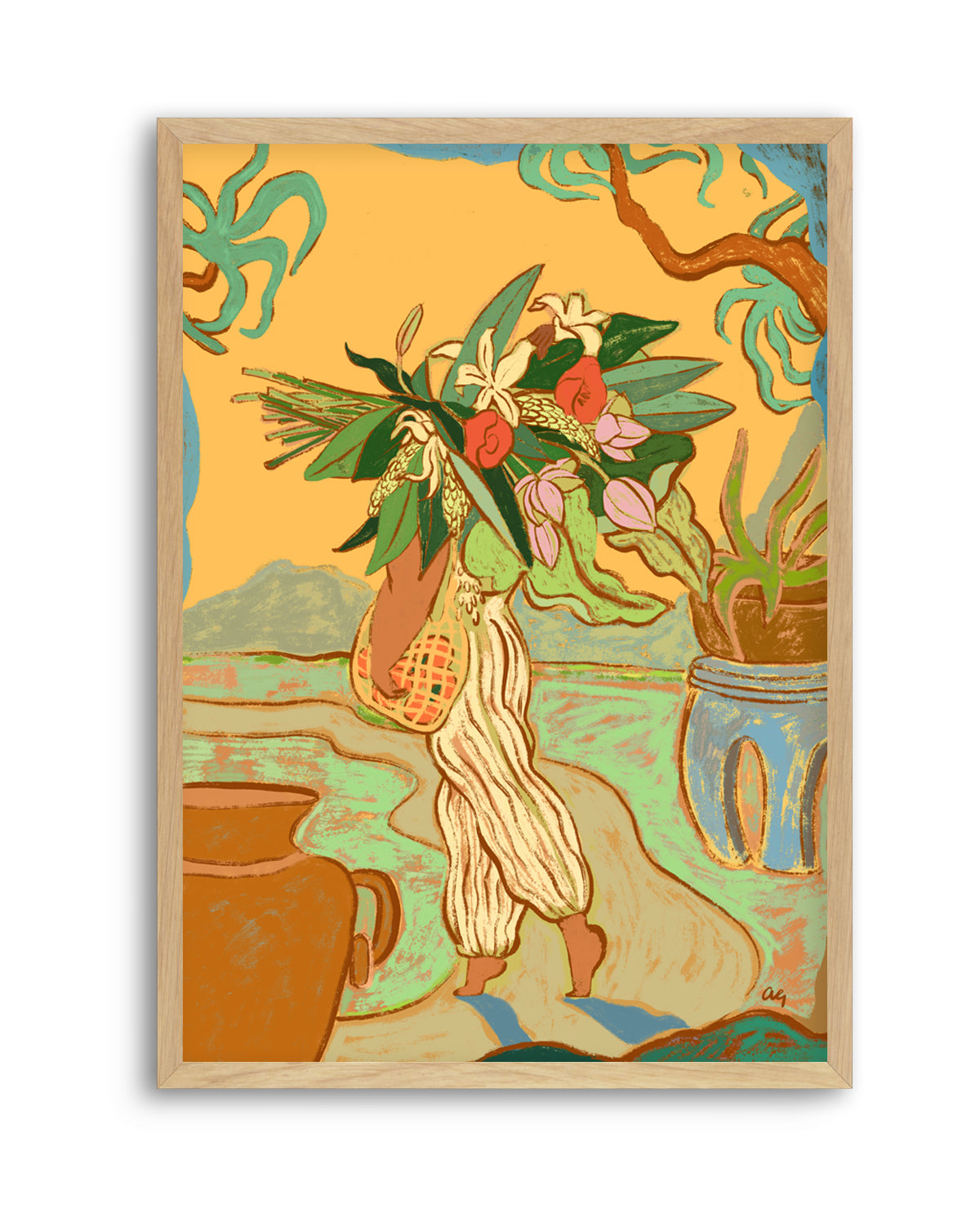 Hands Are Full by Arty Guava | Art Print