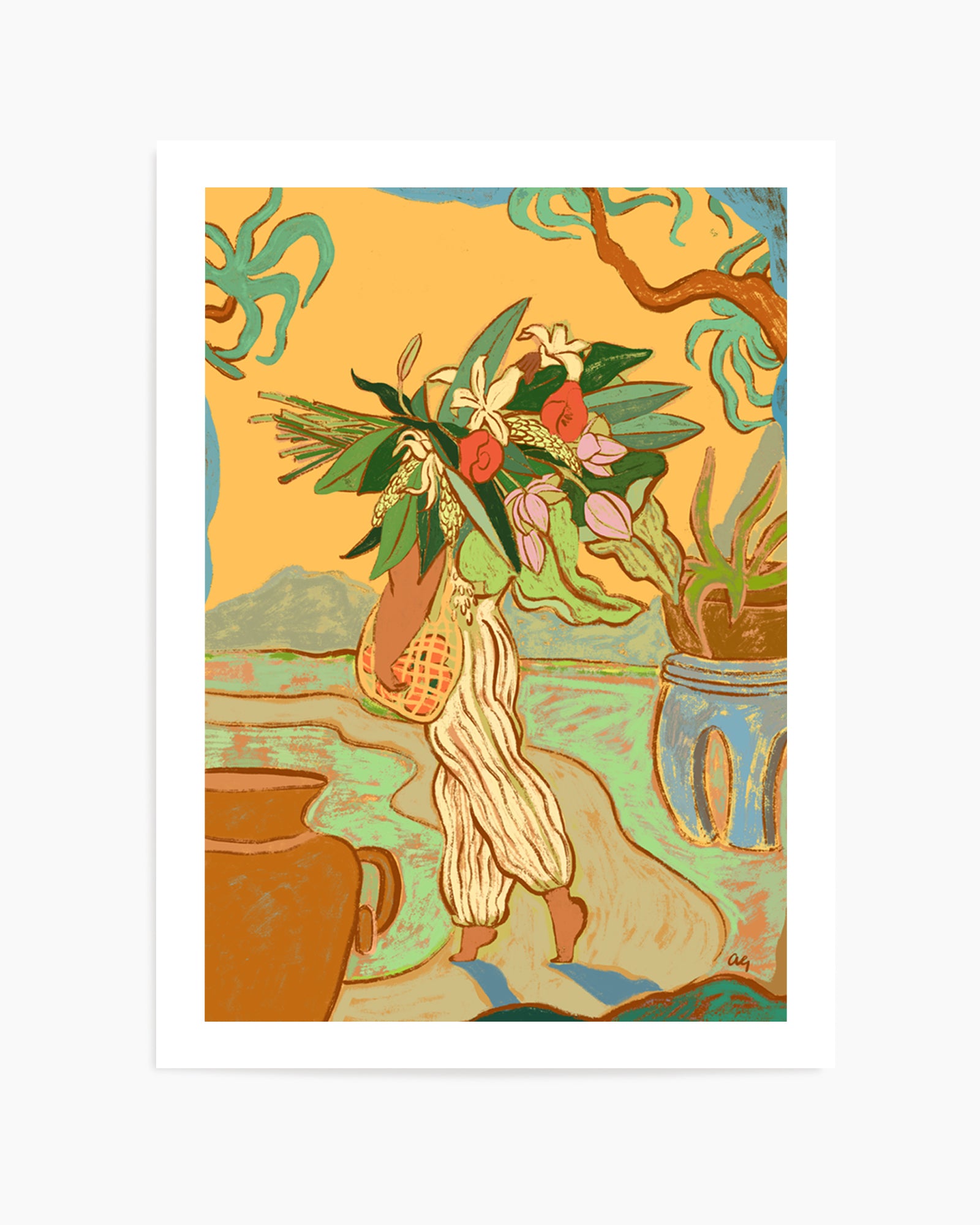 Hands Are Full by Arty Guava | Art Print