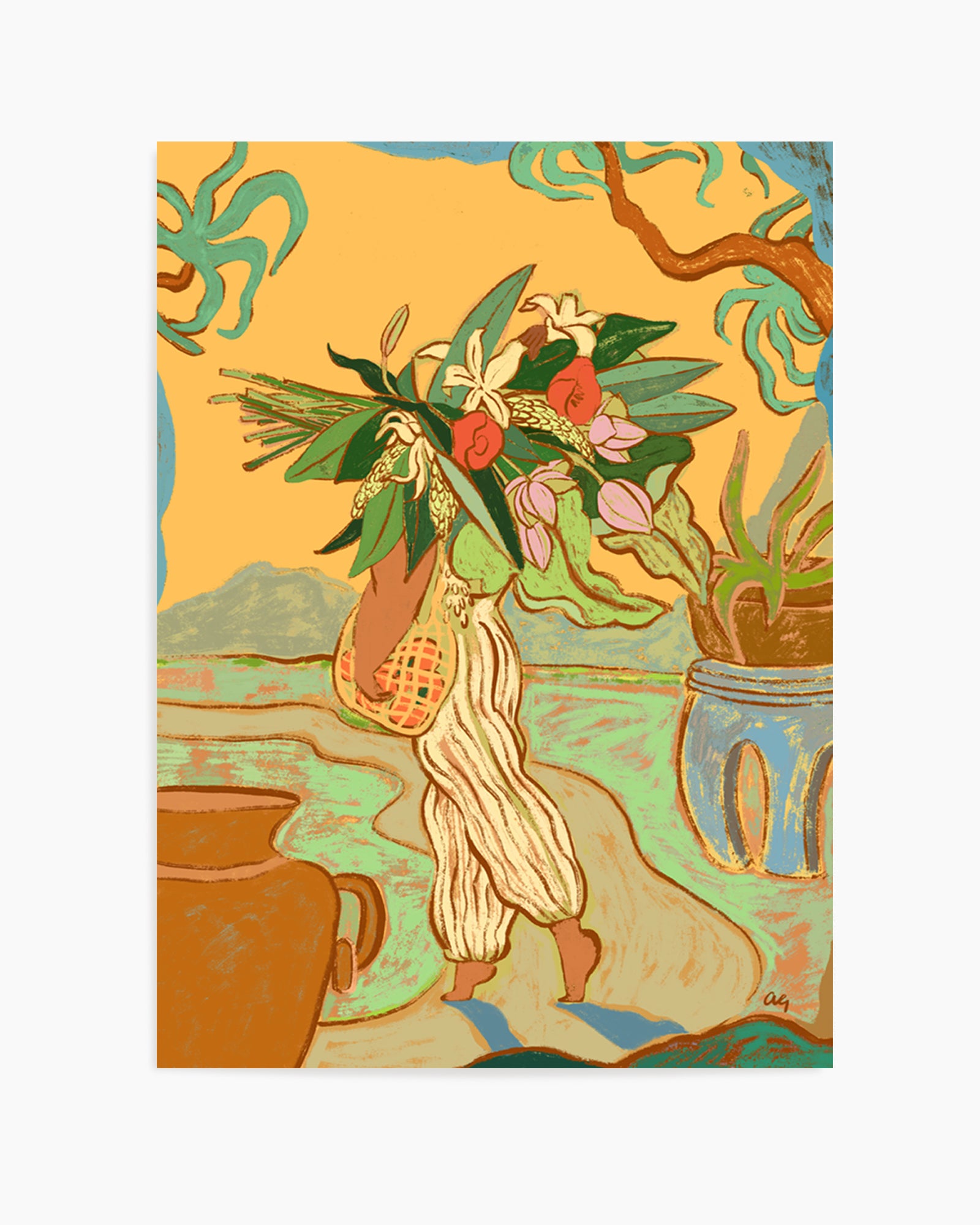 Hands Are Full by Arty Guava | Art Print