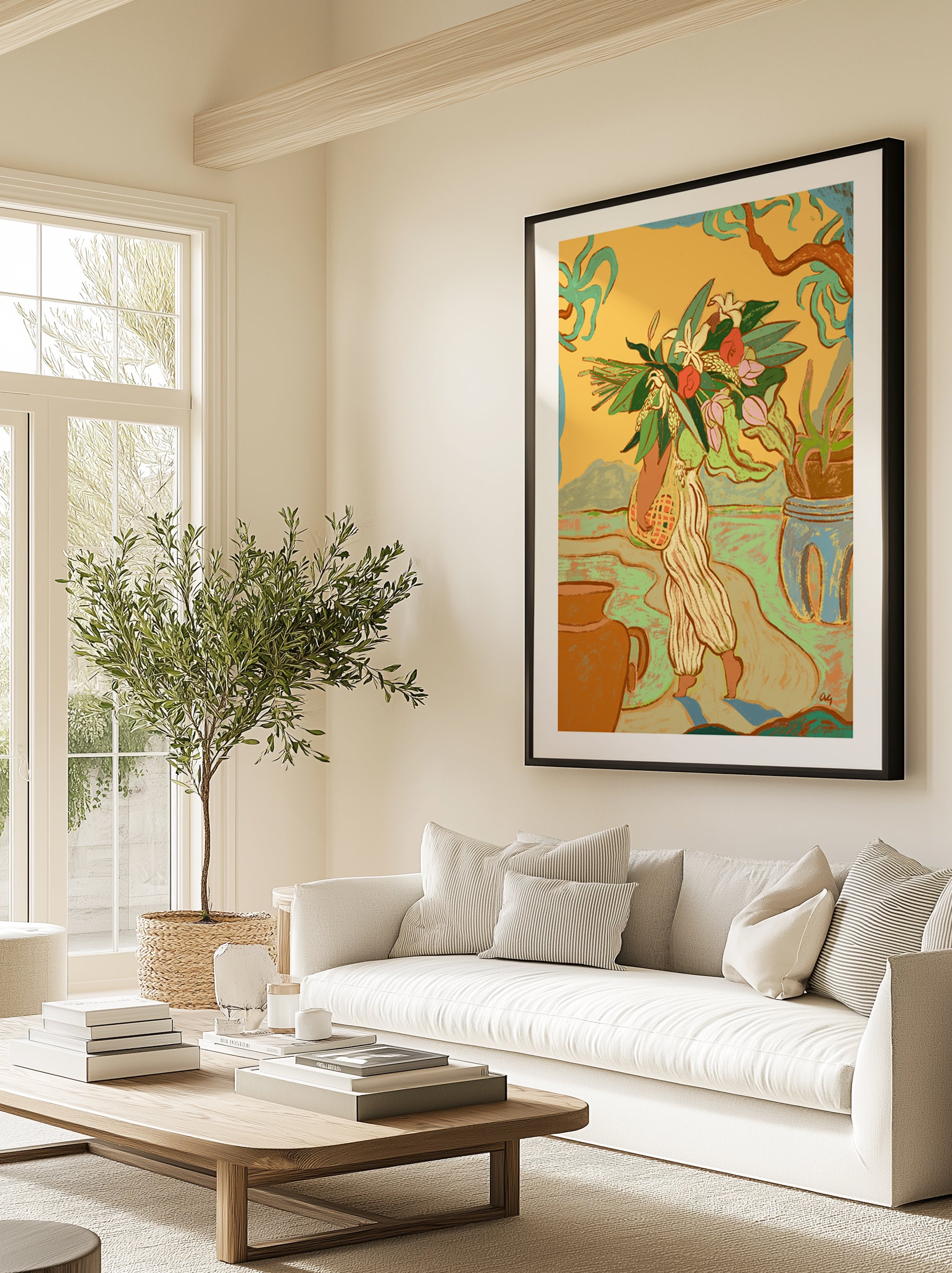Hands Are Full by Arty Guava | Art Print