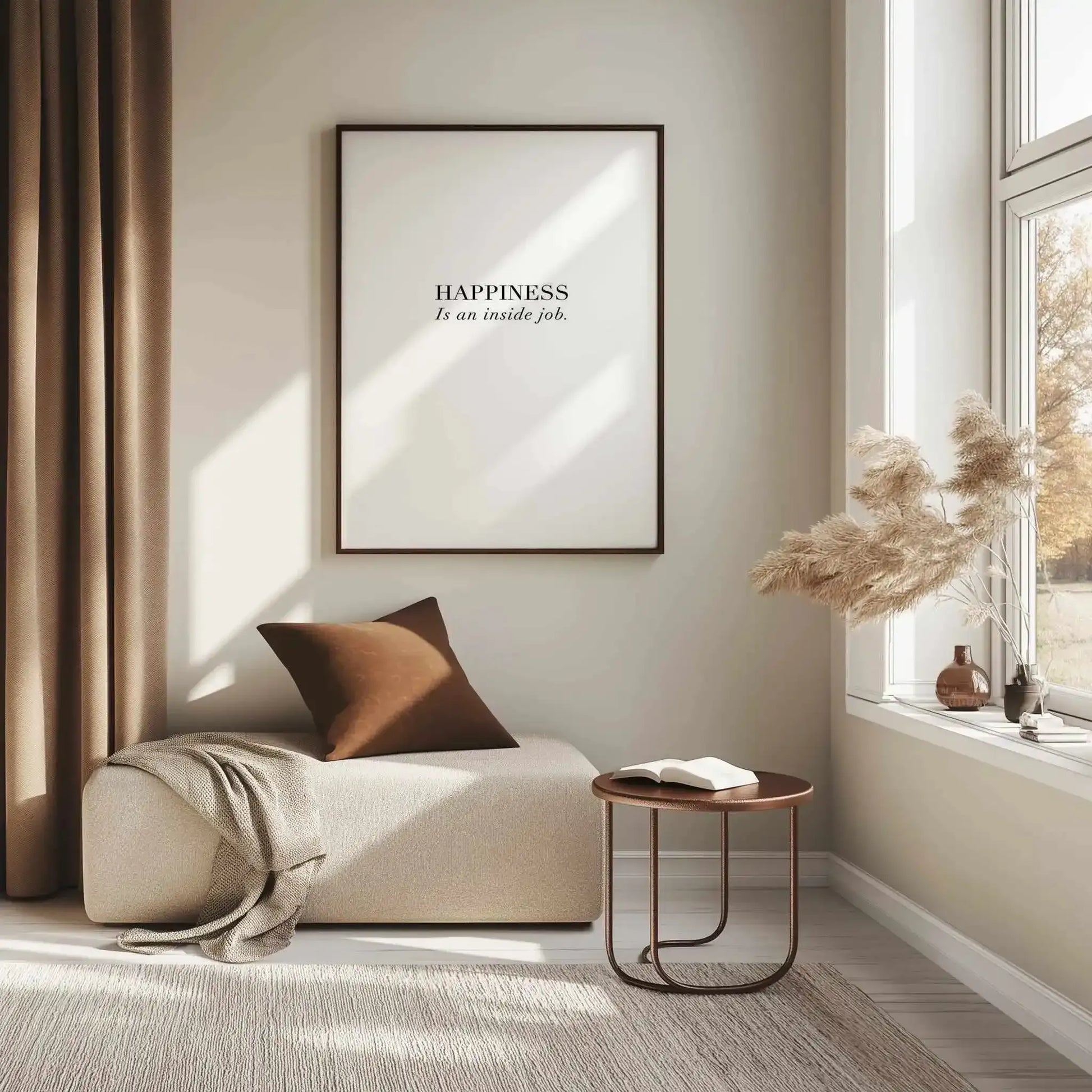 Happiness Is Art Print from Olive et Oriel where you can shop wallpaper and artworks online