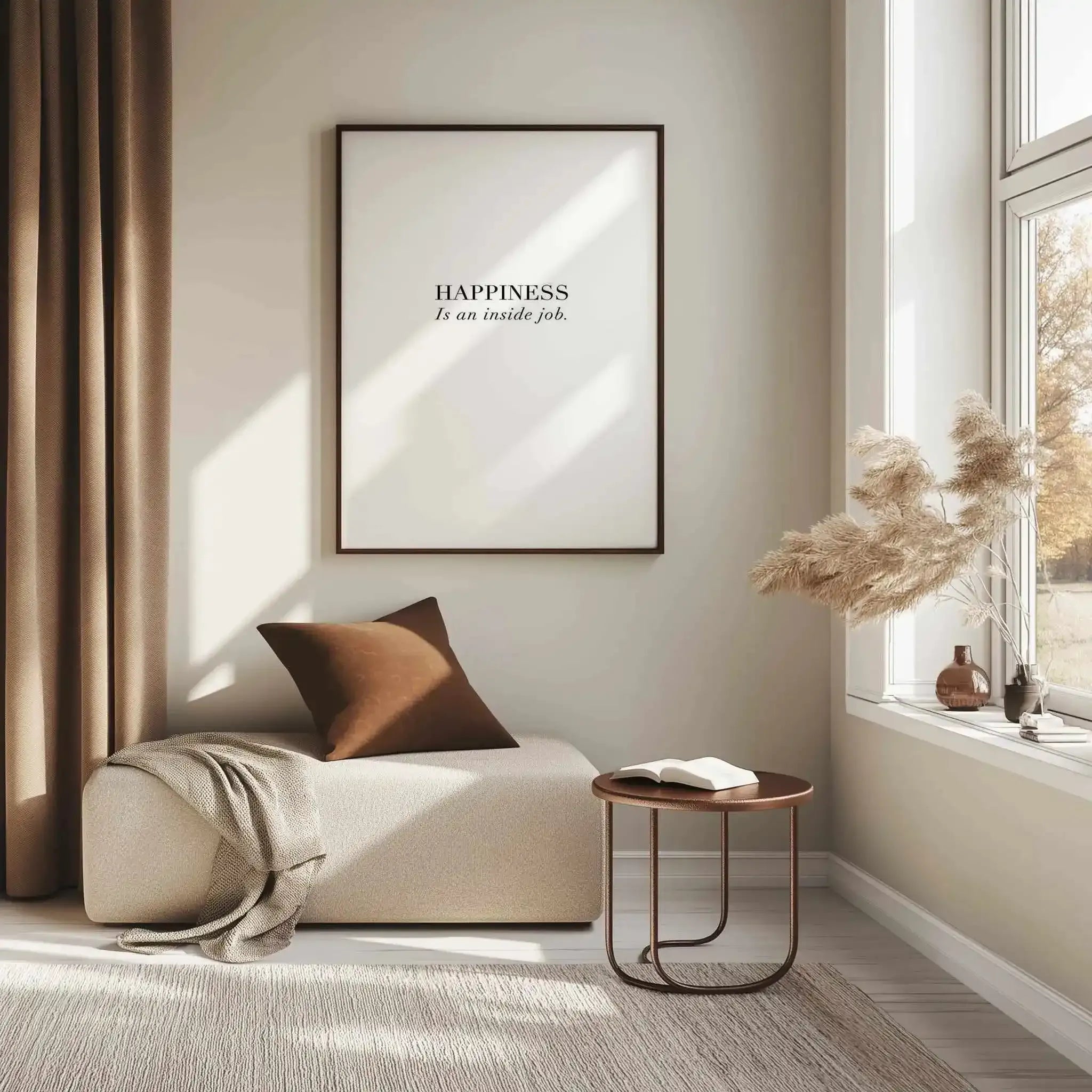 Happiness Is Art Print from Olive et Oriel where you can shop wallpaper and artworks online