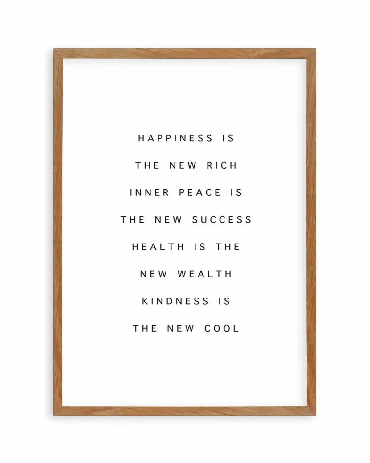 Happiness Is The New Rich Art Print from Olive et Oriel where you can shop wallpaper and artworks online