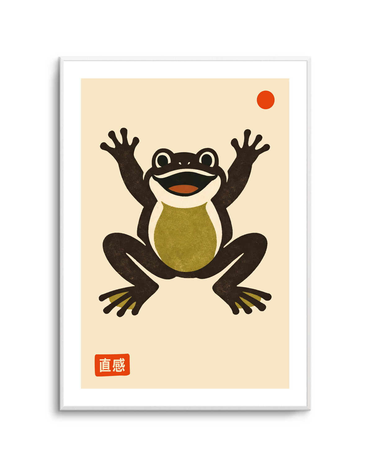 Happy Frog Red Dot by Patryk Krygowski | Art Print