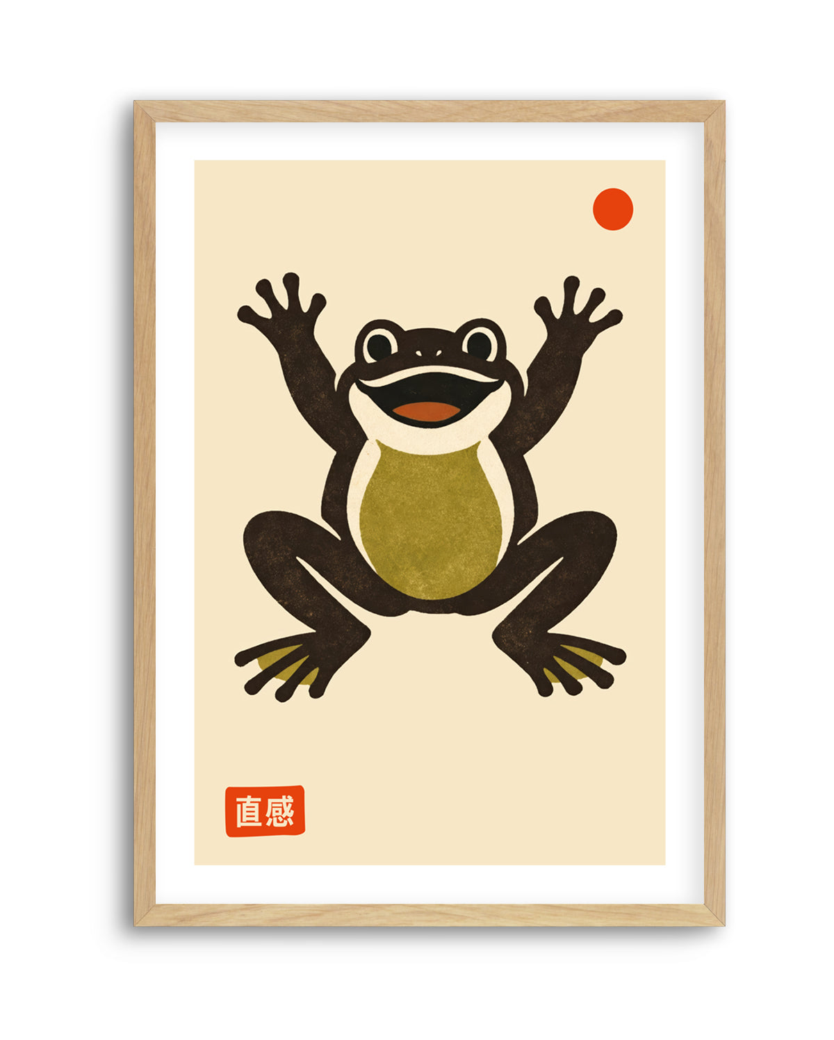 Happy Frog Red Dot by Patryk Krygowski | Art Print