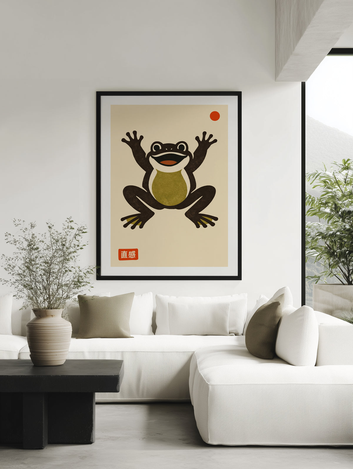 Happy Frog Red Dot by Patryk Krygowski | Art Print
