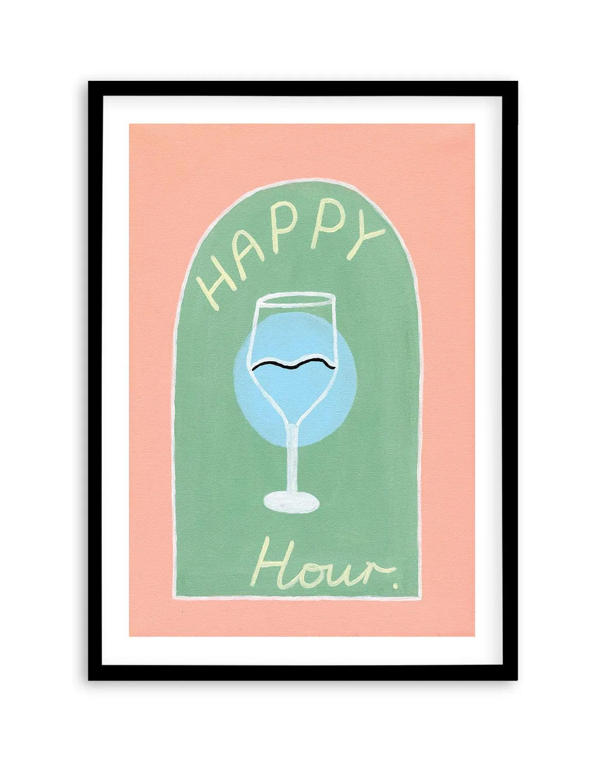 Happy Hour by Britney Turner Art Print from Olive et Oriel where you can shop wallpaper and artworks online