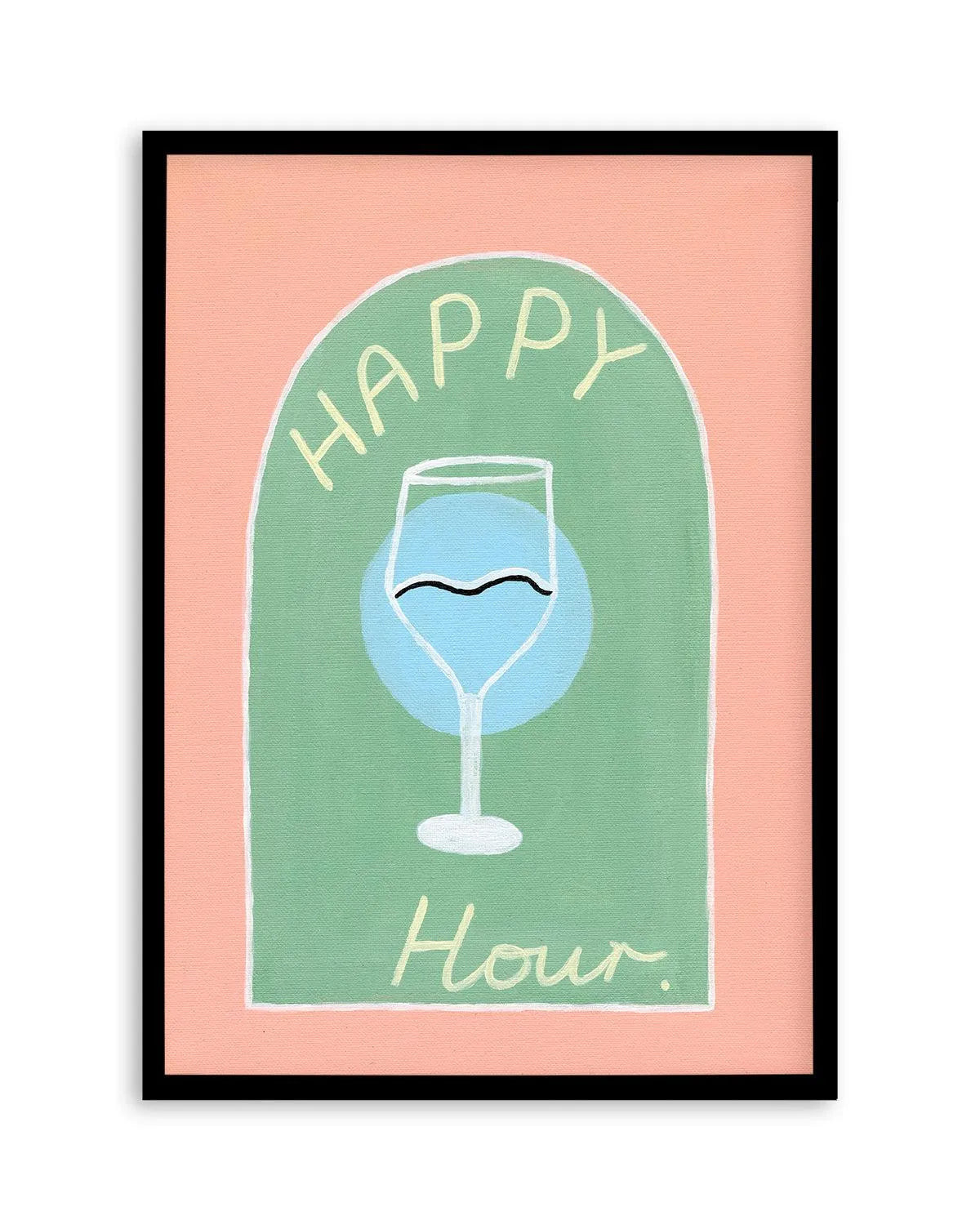 Happy Hour by Britney Turner Art Print from Olive et Oriel where you can shop wallpaper and artworks online