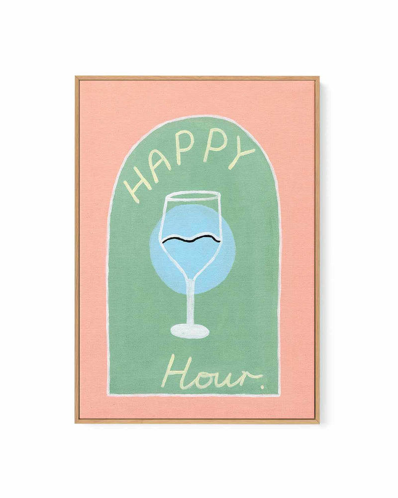 Happy Hour by Britney Turner | Framed Canvas Art Print