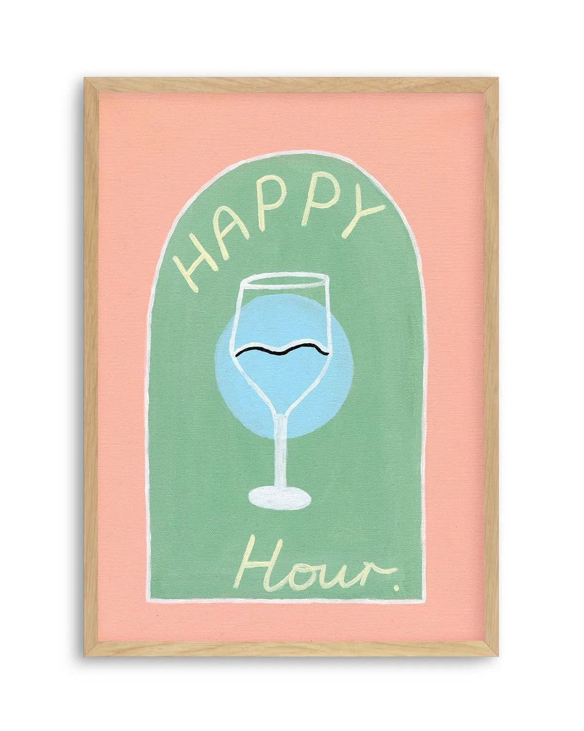 Happy Hour by Britney Turner Art Print from Olive et Oriel where you can shop wallpaper and artworks online
