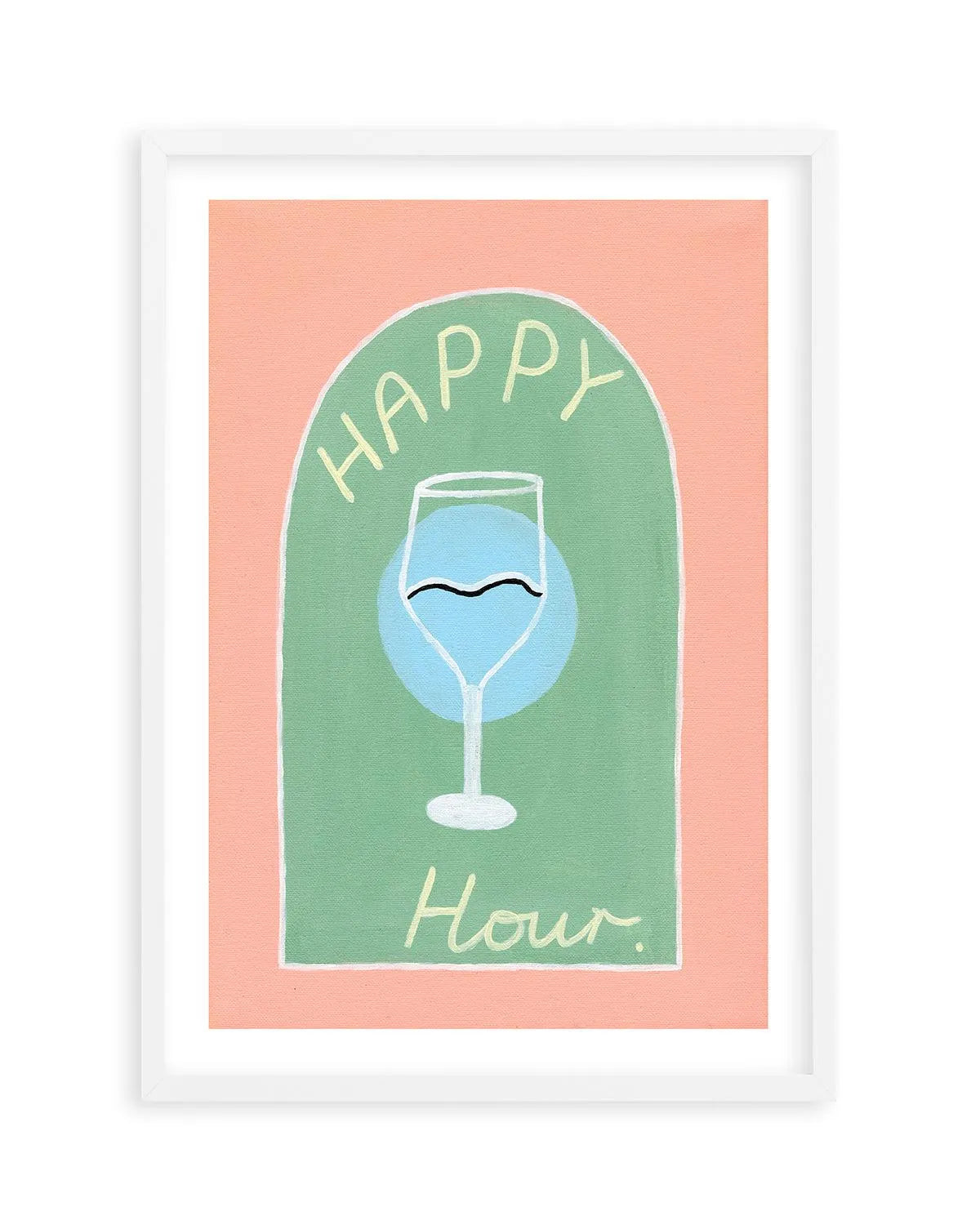 Happy Hour by Britney Turner Art Print from Olive et Oriel where you can shop wallpaper and artworks online