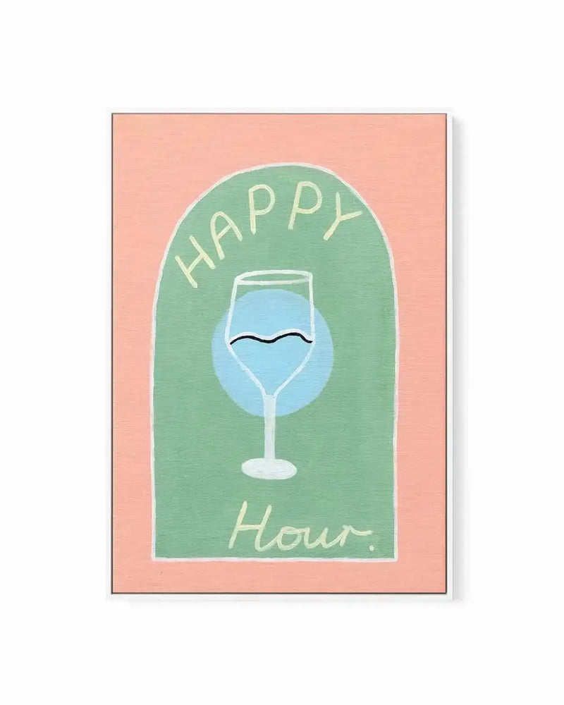 Happy Hour by Britney Turner | Framed Canvas Art Print from Olive et Oriel where you can shop wallpaper and artworks online