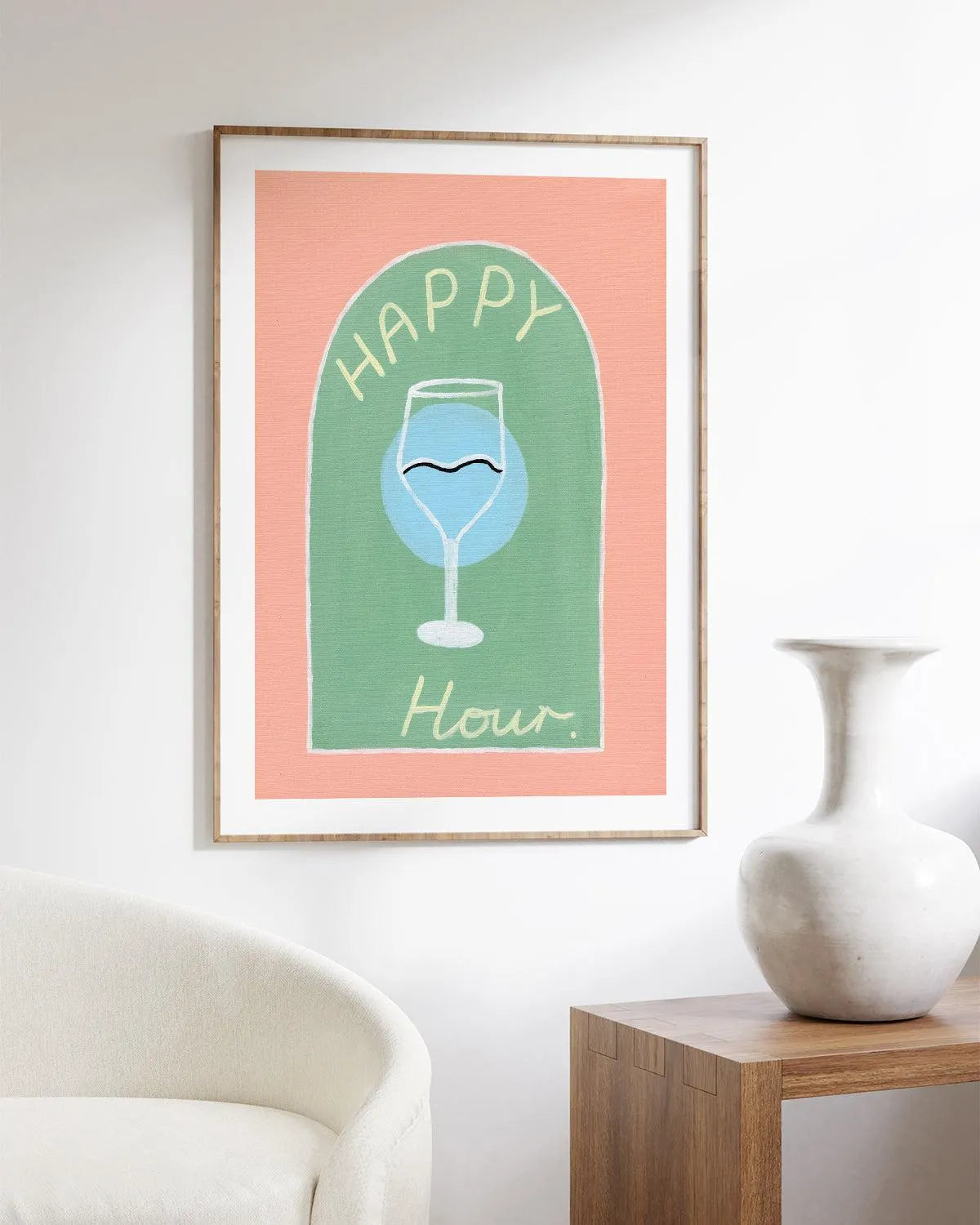 Happy Hour by Britney Turner Art Print from Olive et Oriel where you can shop wallpaper and artworks online