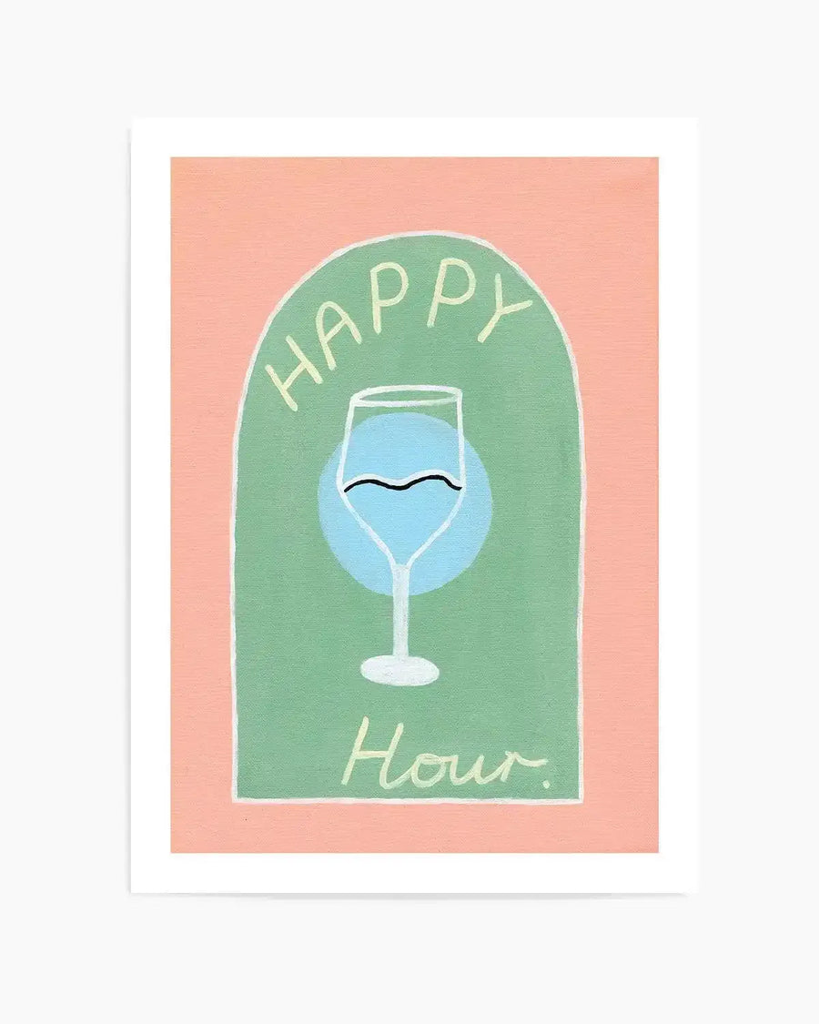 Happy Hour by Britney Turner Art Print from Olive et Oriel where you can shop wallpaper and artworks online