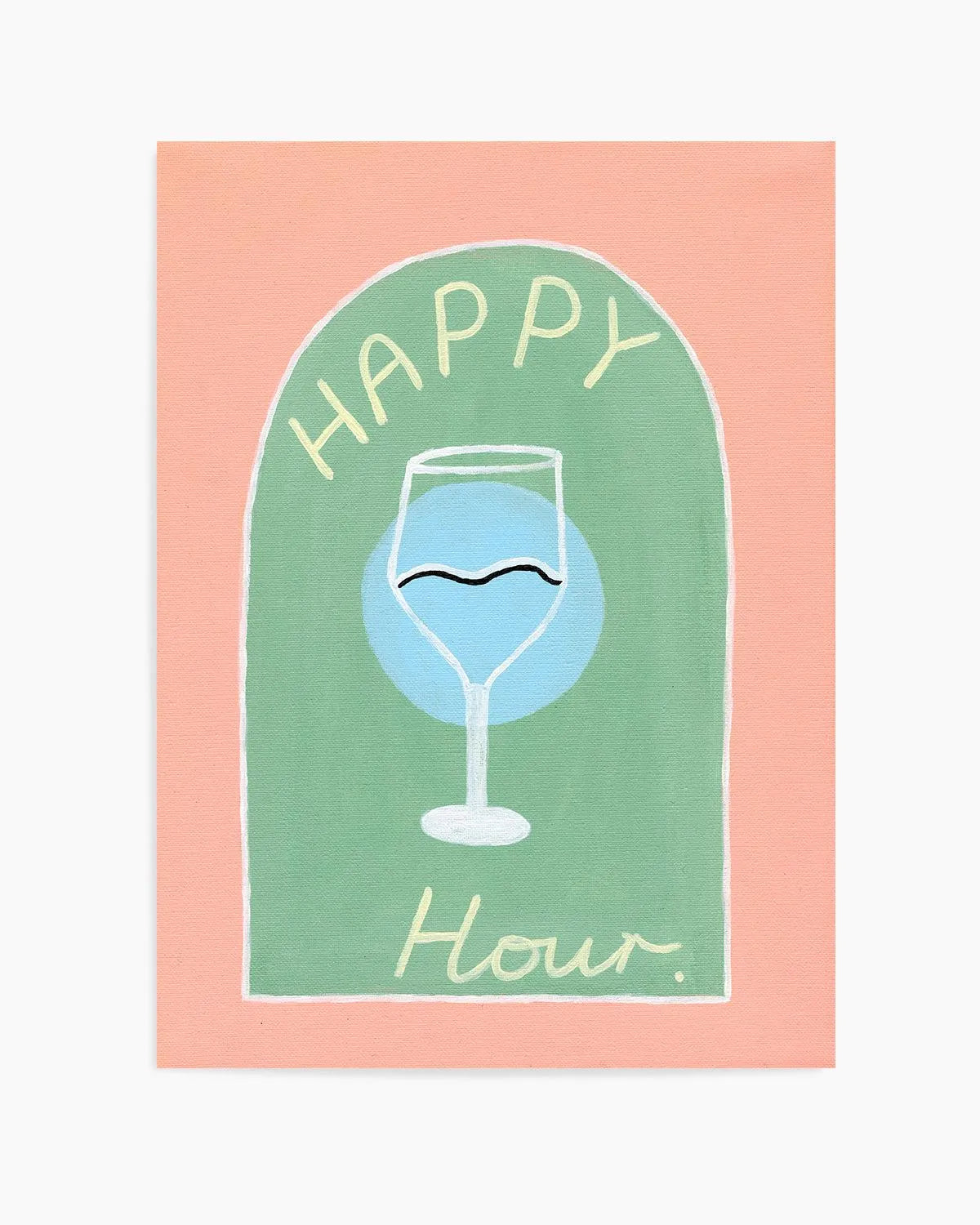 Happy Hour by Britney Turner Art Print from Olive et Oriel where you can shop wallpaper and artworks online