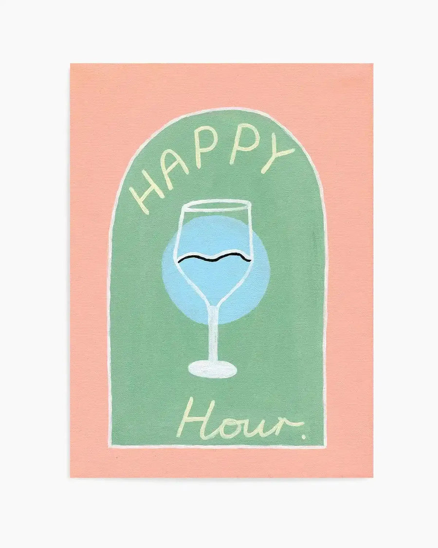 Happy Hour by Britney Turner Art Print from Olive et Oriel where you can shop wallpaper and artworks online