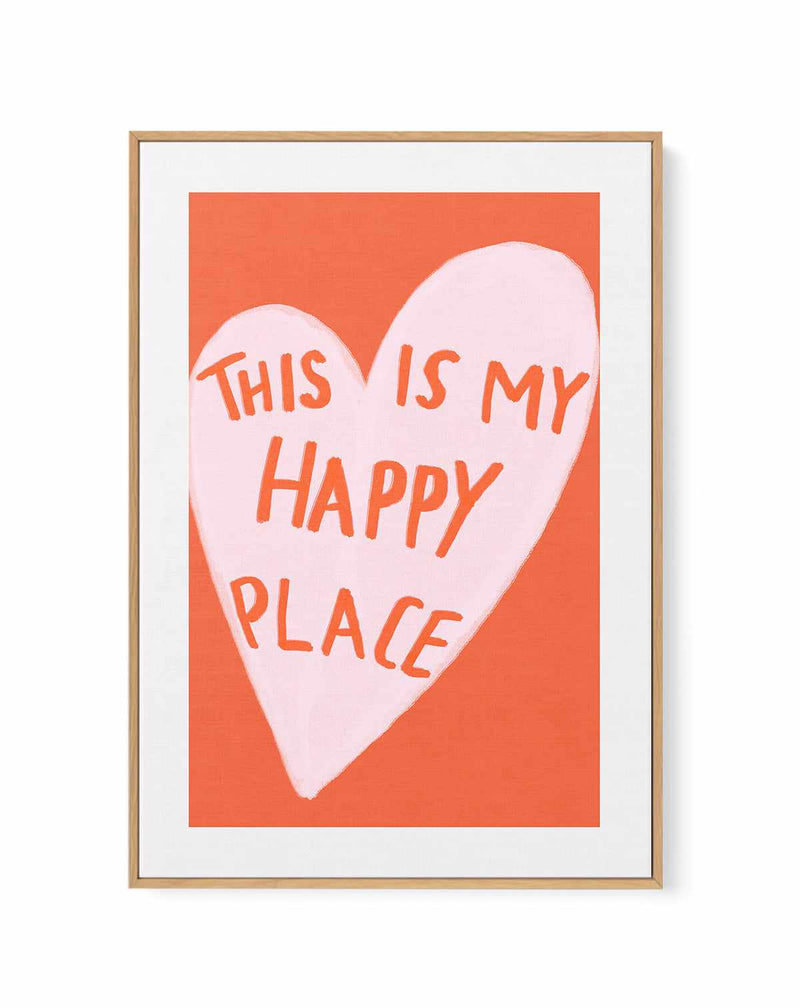 Happy Place By Athene Fritsch | Framed Canvas Art Print