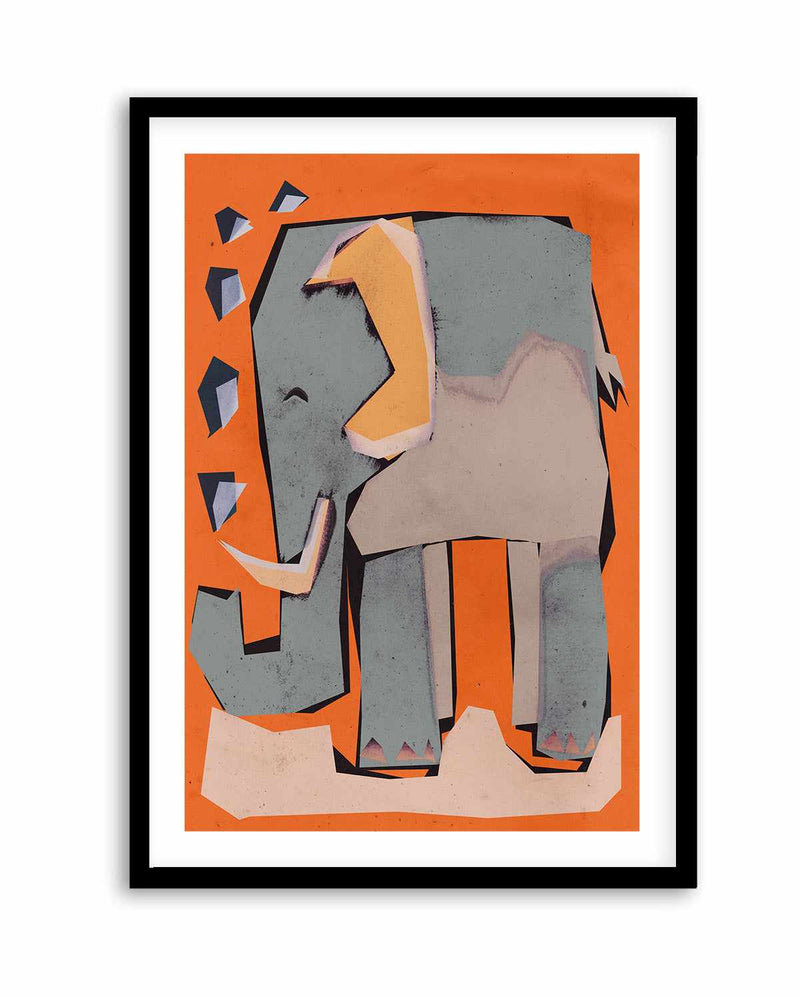 Happy elephant by Treechild | Art Print