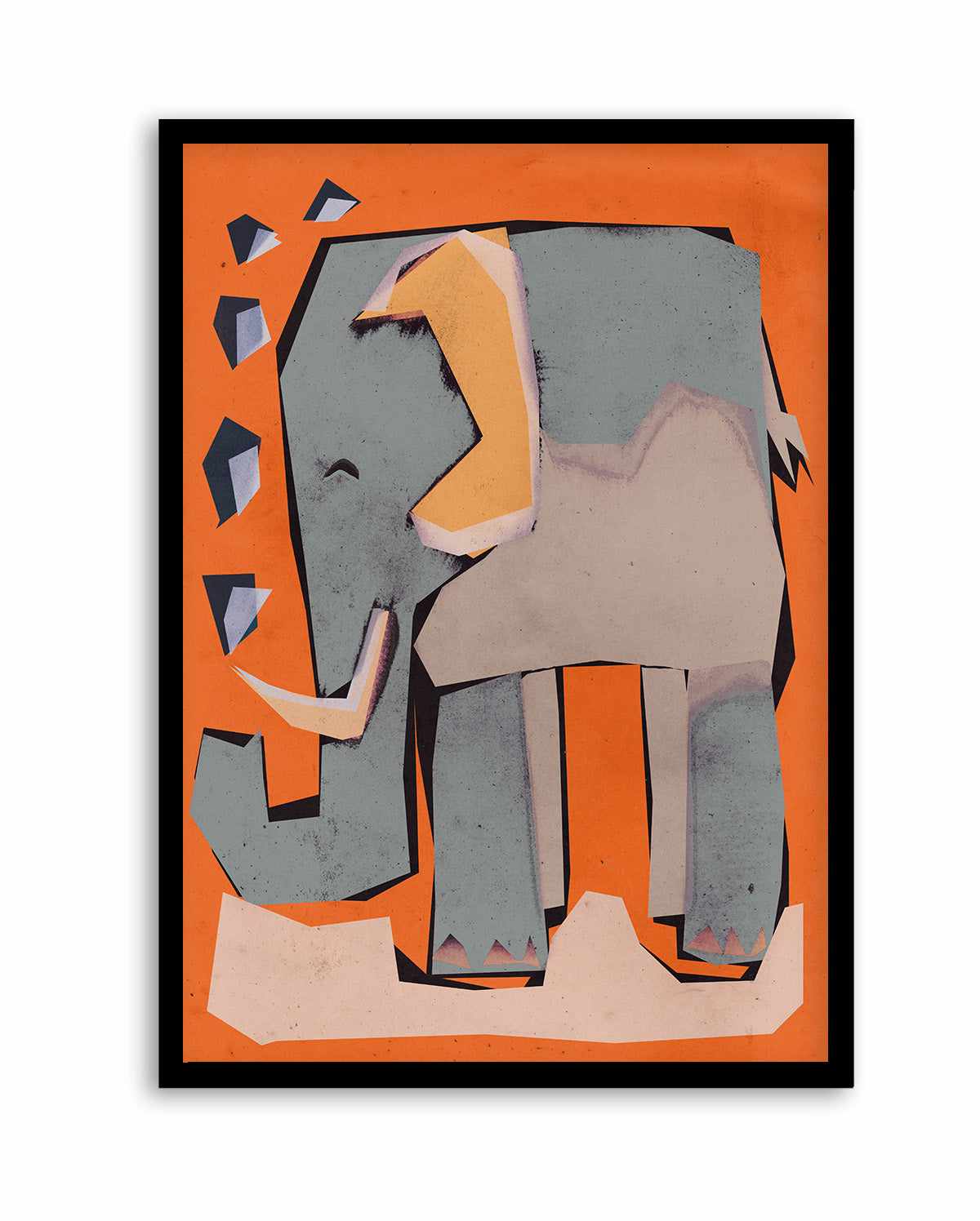 Happy elephant by Treechild | Art Print