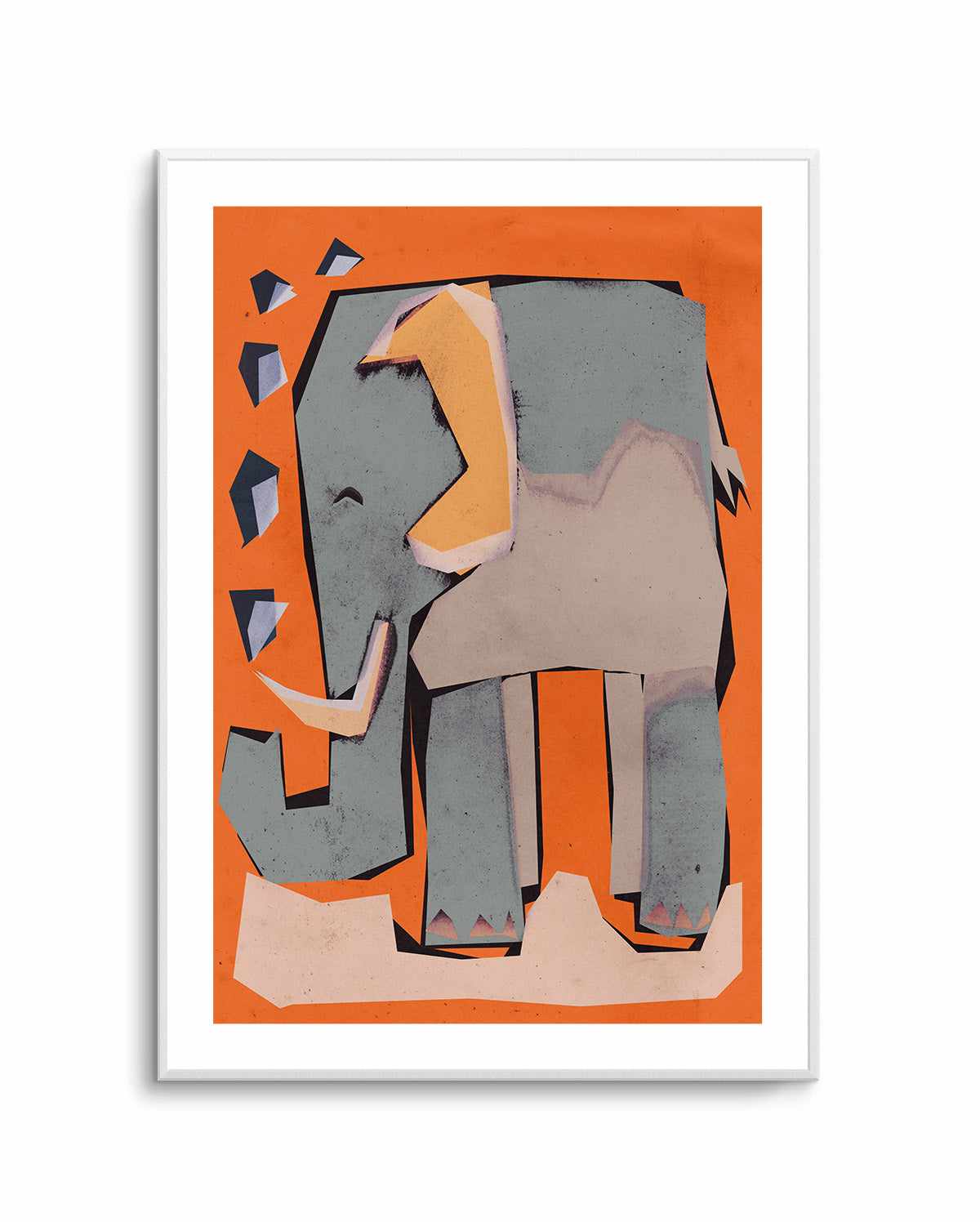 Happy elephant by Treechild | Art Print