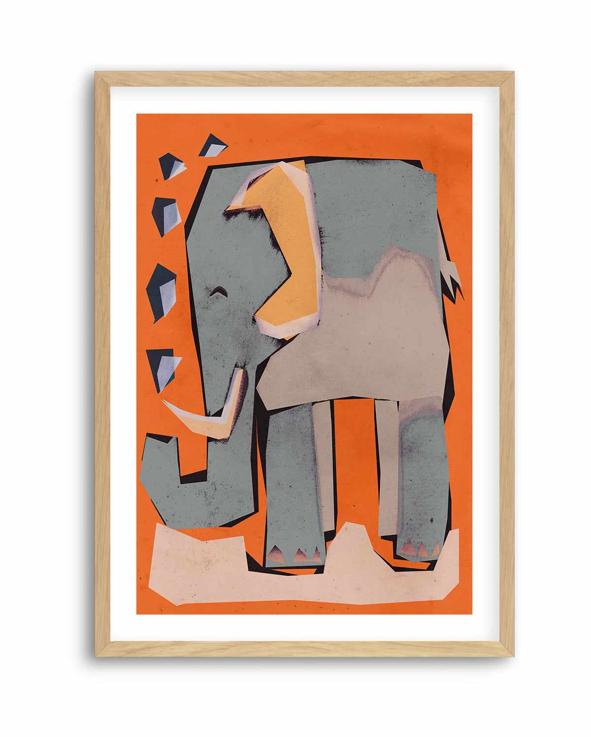 Happy elephant by Treechild | Art Print