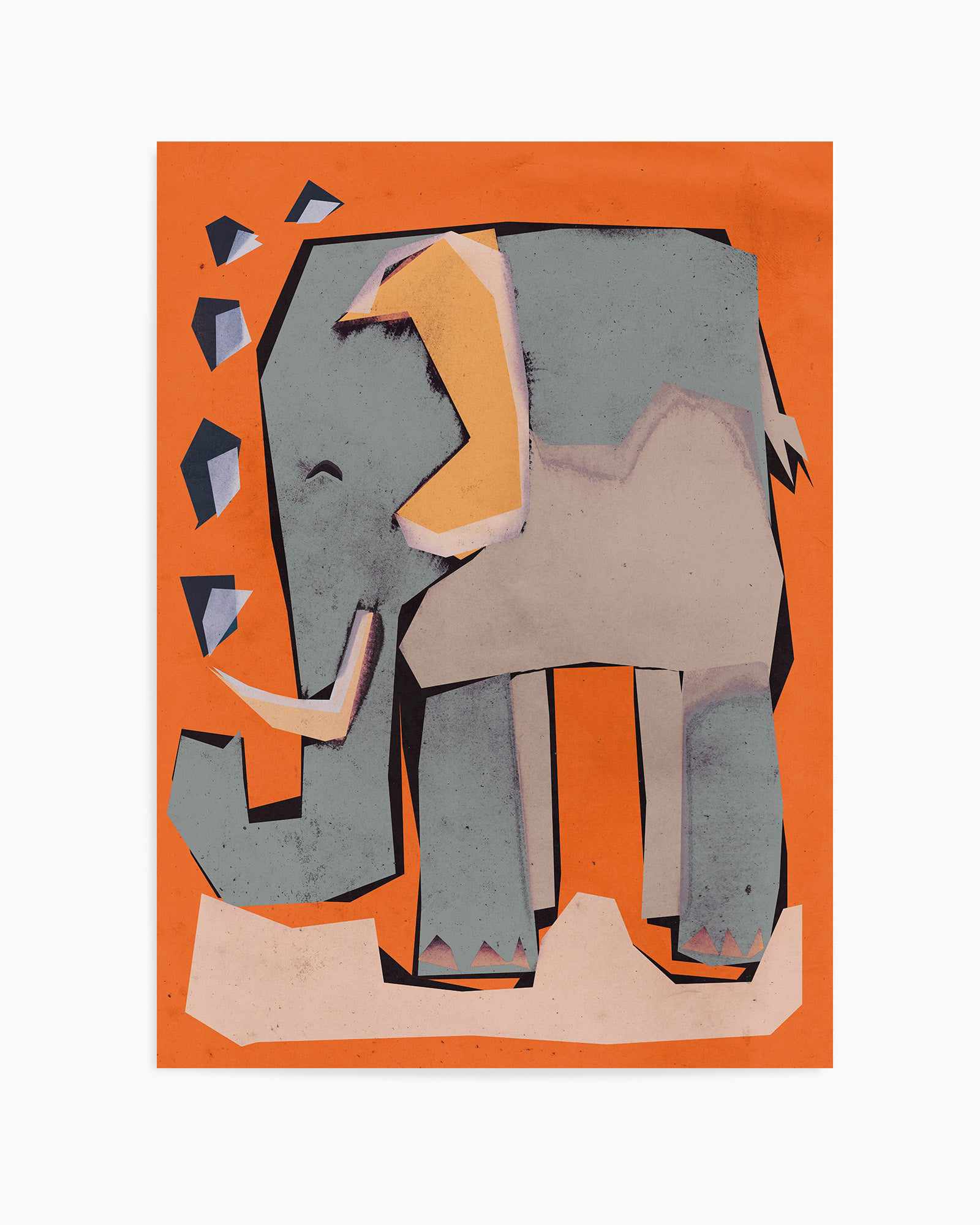 Happy elephant by Treechild | Art Print