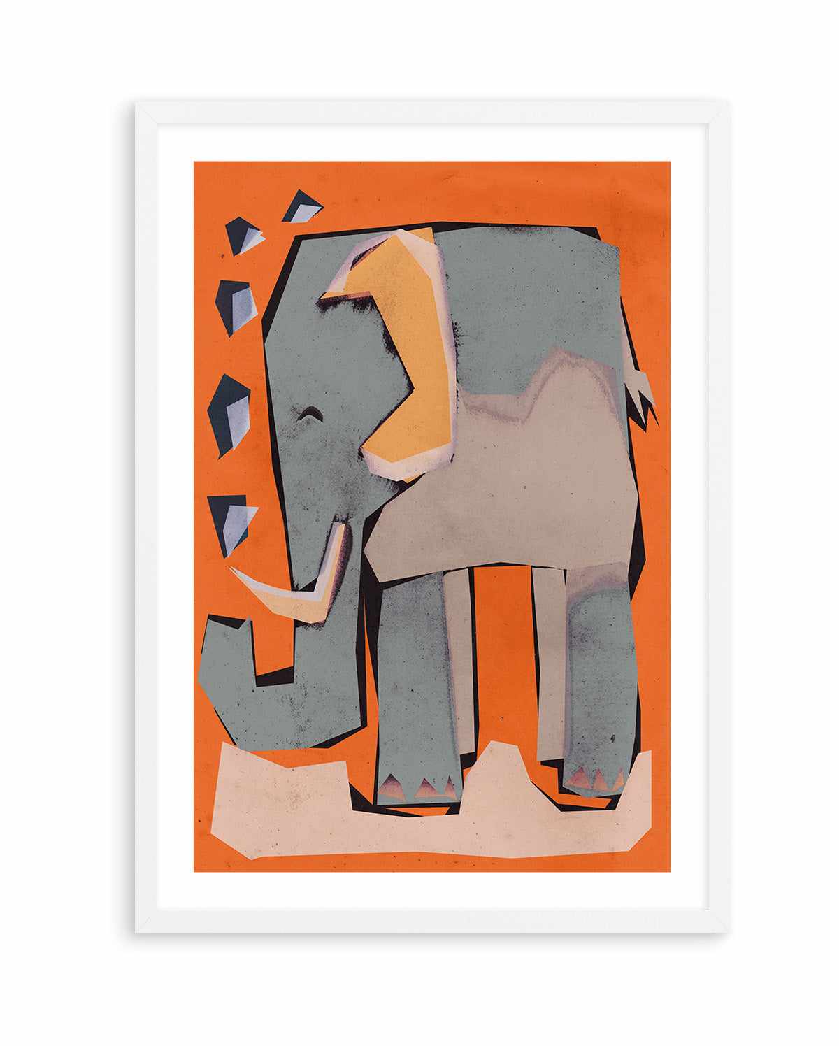 Happy elephant by Treechild | Art Print