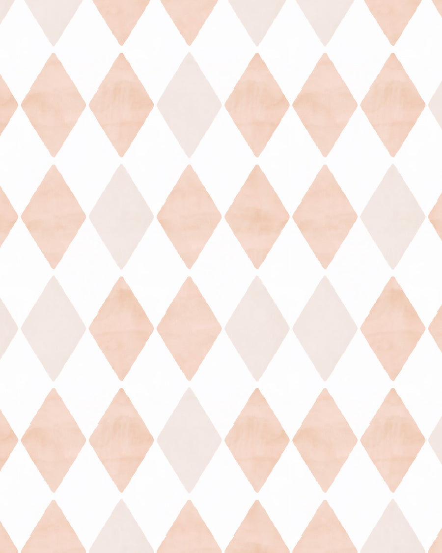 Harlequin in Orange Commercial Vinyl Wallcovering from Olive et Oriel where you can shop wallpaper and artworks online