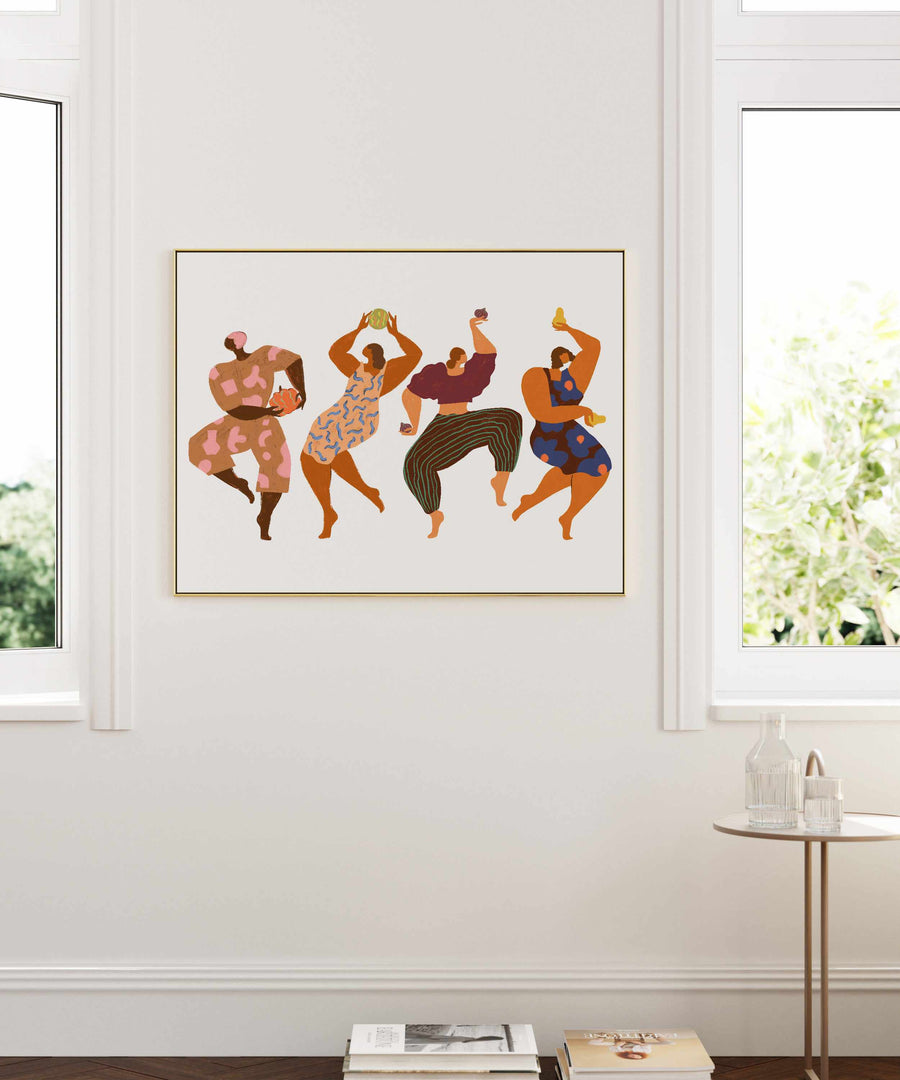 Harvest Dance by Arty Guava | Framed Canvas Art Print from Olive et Oriel where you can shop wallpaper and artworks online