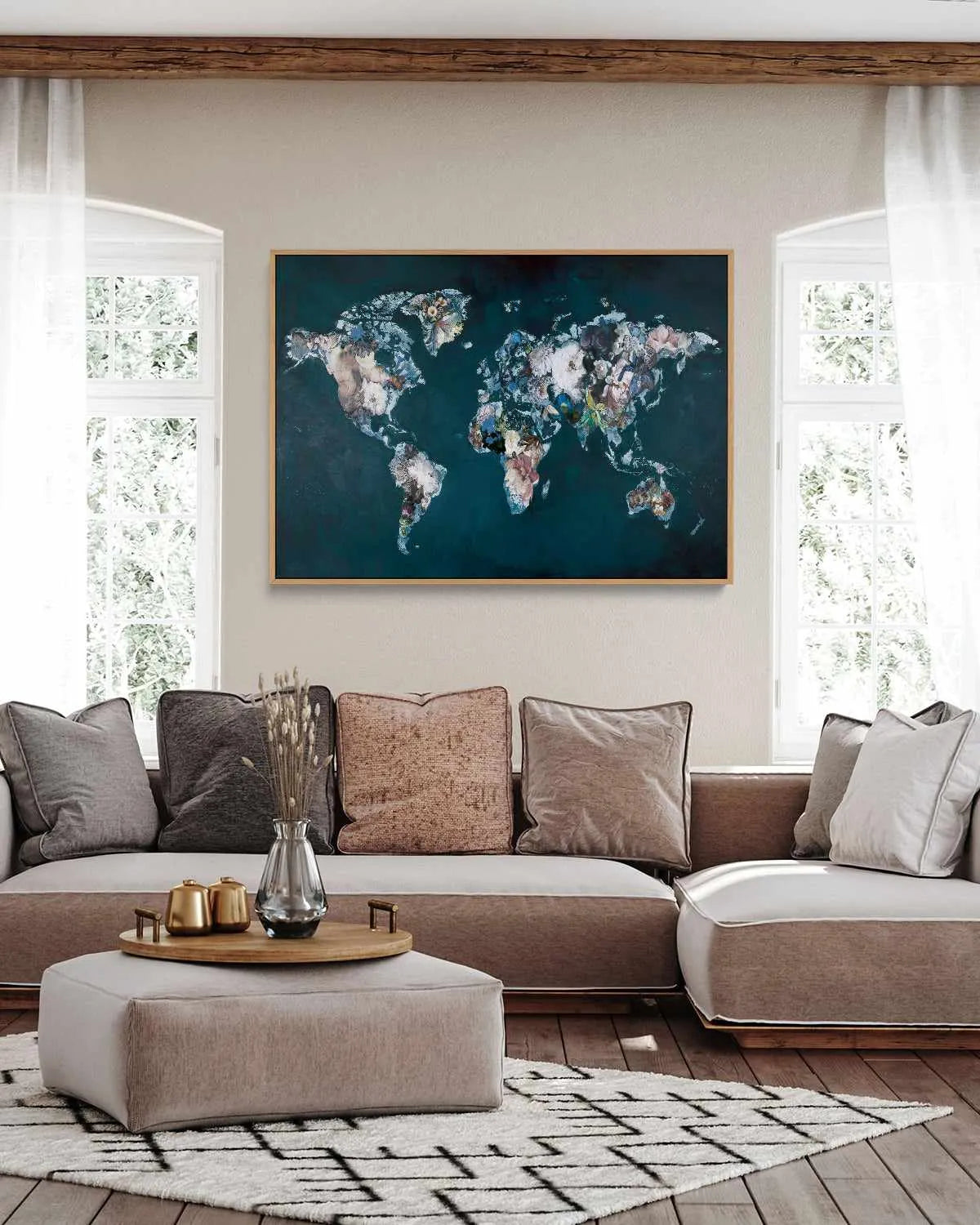 Haute Couture World by Design Fabrikken | Framed Canvas Art Print from Olive et Oriel where you can shop wallpaper and artworks online