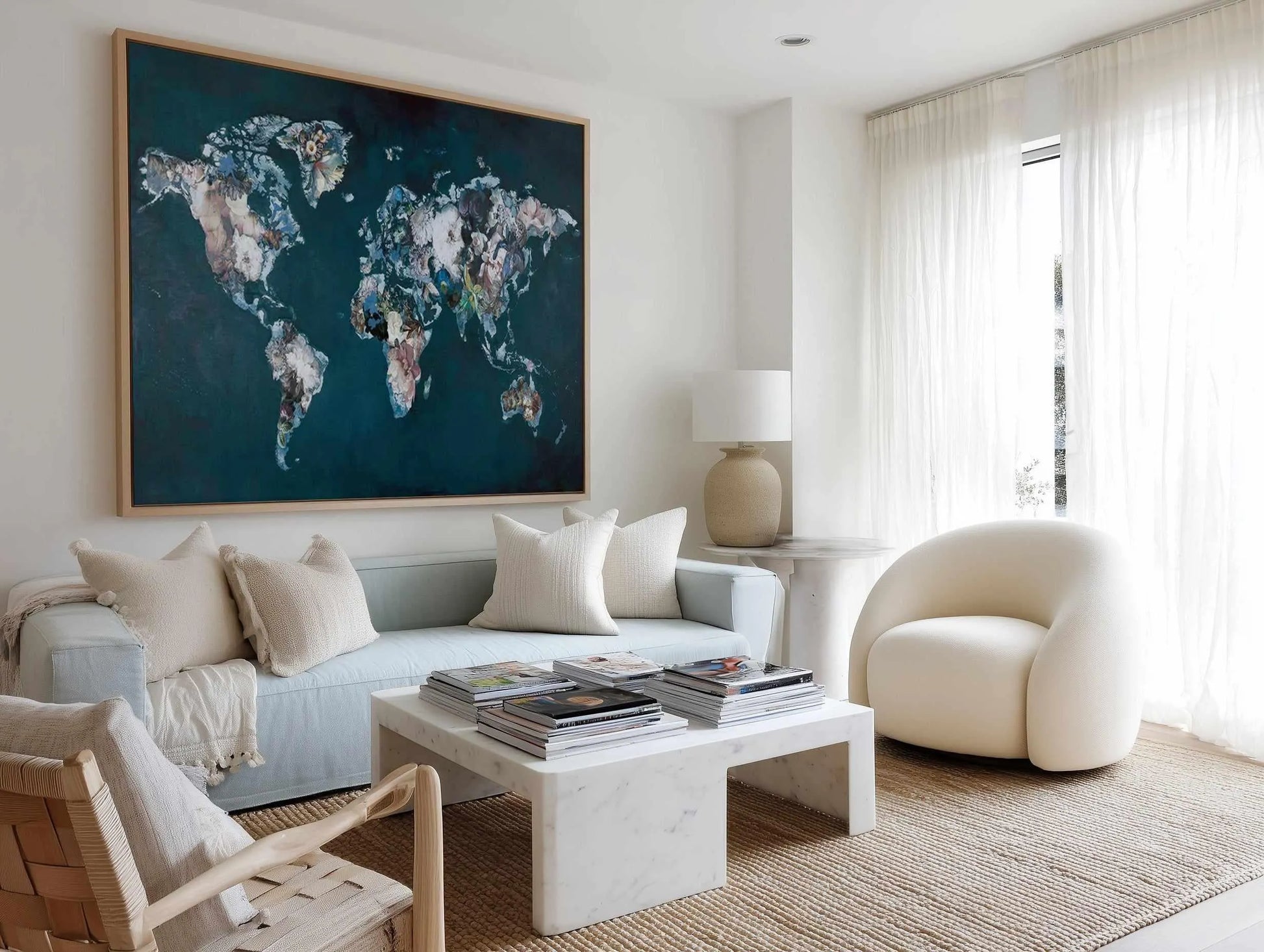 Haute Couture World by Design Fabrikken | Framed Canvas Art Print from Olive et Oriel where you can shop wallpaper and artworks online