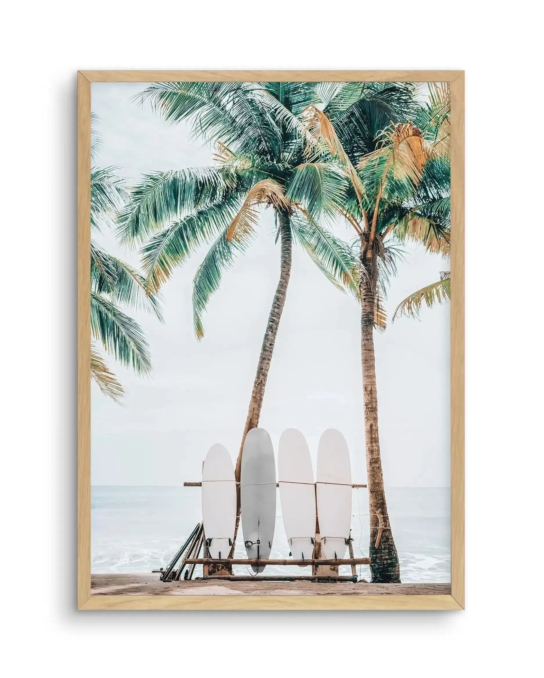 Hawaii Days II (Select your colour) Art Print-PRINT-Olive et Oriel-Olive et Oriel-A4 | 8.3" x 11.7" | 21 x 29.7cm-Oak-With White Border-Buy-Australian-Art-Prints-Online-with-Olive-et-Oriel-Your-Artwork-Specialists-Austrailia-Decorate-With-Coastal-Photo-Wall-Art-Prints-From-Our-Beach-House-Artwork-Collection-Fine-Poster-and-Framed-Artwork